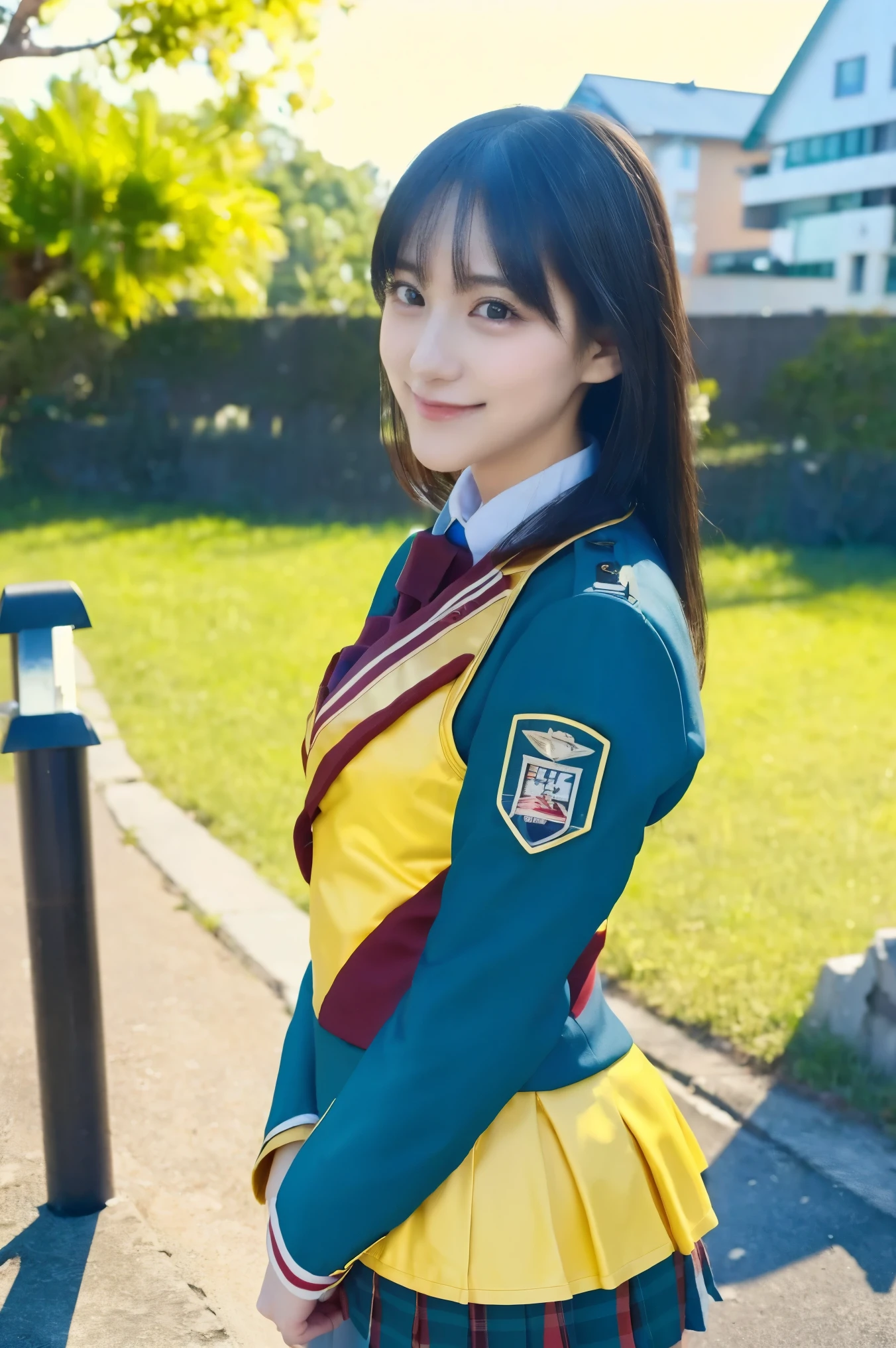 one  cute girl in AKB48 uniform  , AKB48 Team TP, AKB48 uniform  ,(  Masterpiece,   top quality:1.2),   ultra high resolution, (  photorealistic:1.4),   detailed skin,   cinematic lights,bare chest,
  friendly  ,   Intelligent  ,  I'm looking for that conversation ,   happy,kind,  lively,   cheerful,   creative,   intriguing   ,