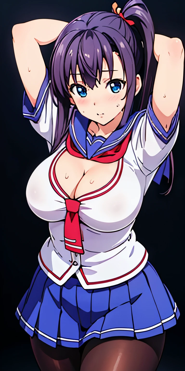 Anime girl in a sailor outfit posing for a picture - SeaArt AI