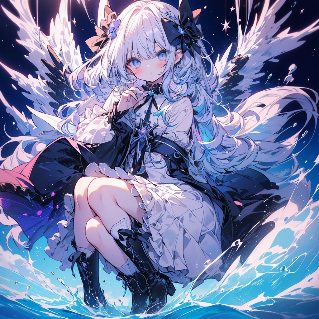 ((Highest quality)), ((masterpiece)), (detailed), (very short hair), ((nsfw)), standing,
Create an image of a female mage named Lilith. She has long purple hair, a gentle expression, and lavender-colored eyes. Her physique is elegant and slender, with a medium height. She wears a revealing mage outfit, including an off-shoulder top that exposes her shoulders, a gem glowing at the chest, and a mini skirt with garter belts. The outfit is primarily purple with gold embroidery. She also wears long boots. She holds a magical staff with a glowing gemstone at the tip.
Background: Set in a mystical, ancient forest with tall trees and glowing magical runes around.
Pose and Expression: Lilith stands gracefully, her staff held lightly in one hand, while her other hand gestures as if casting a spell. She has a serene and focused expression, eyes slightly glowing with magical energy.
Additional Details: The off-shoulder top should have delicate, intricate patterns. The mini skirt should flow naturally, with the garter belts adding to the detail. The staff should be ornate with a detailed gemstone at the tip. Lilith's hair should have a slight flowing effect, as if moved by a gentle breeze, adding a dynamic feel to the image.