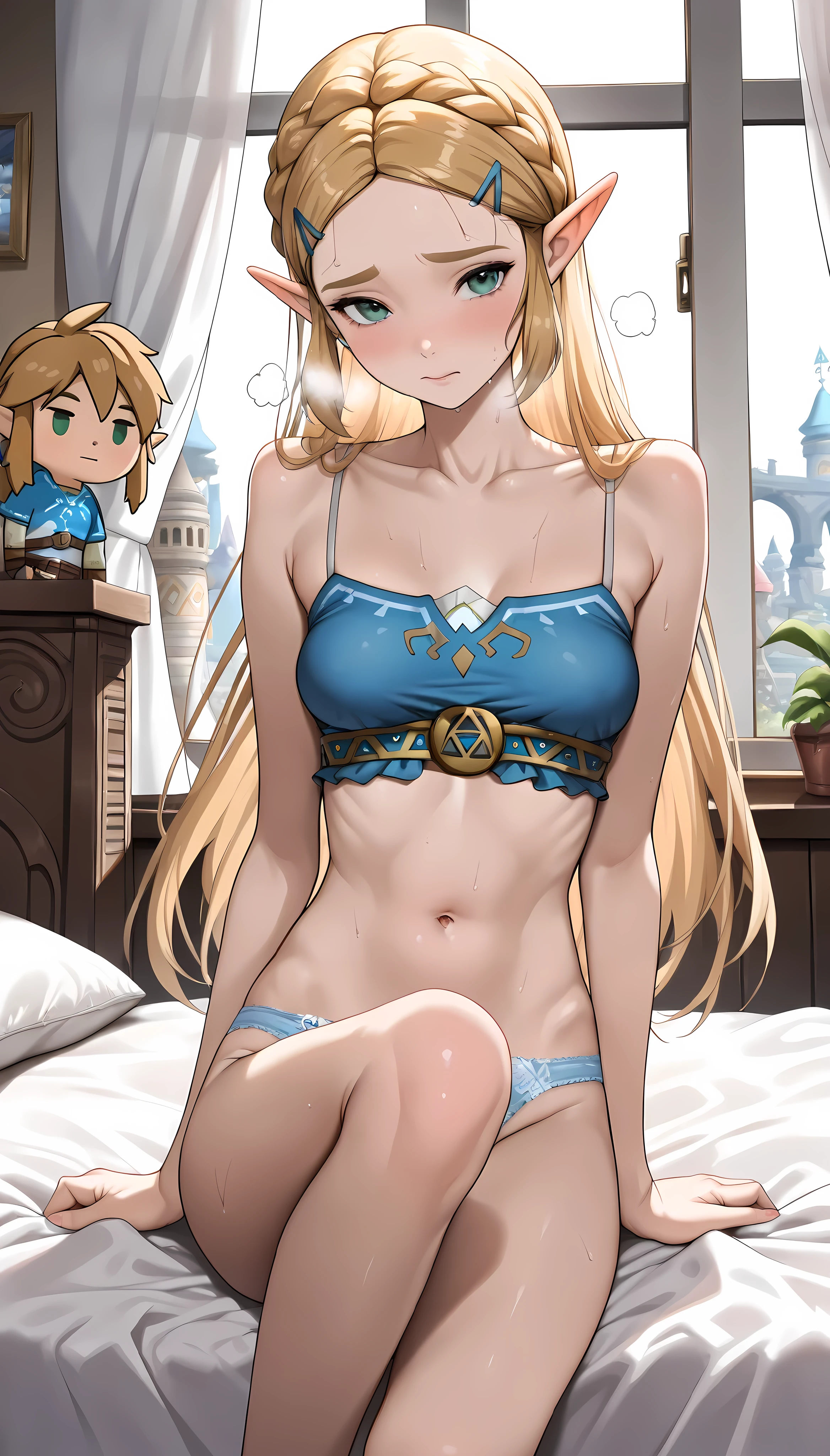 a cartoon picture of a woman, an elf queen, elfa, mulher com orelhas pontudas, garota bonita