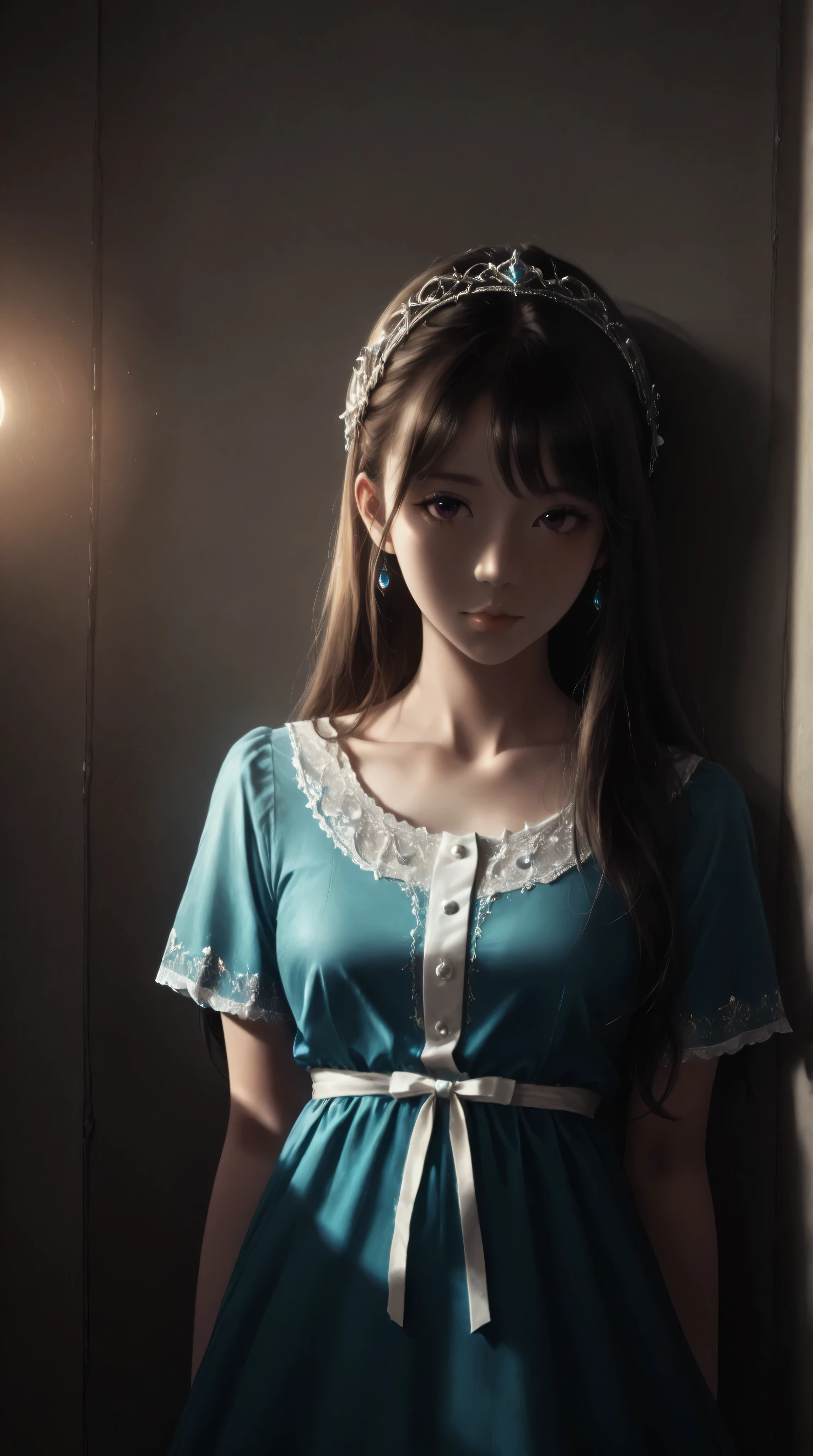 Renaissance Minimalism, beautiful girl, detailed eyes, subtle color palette, meticulous, glowing light, soft light and shadow, vivid emotion, timeless elegance, meticulous attention to detail, delicate and delicate texture, harmonious composition, understated beauty, classic art, serene environment, a unique perspective, shiny skin,