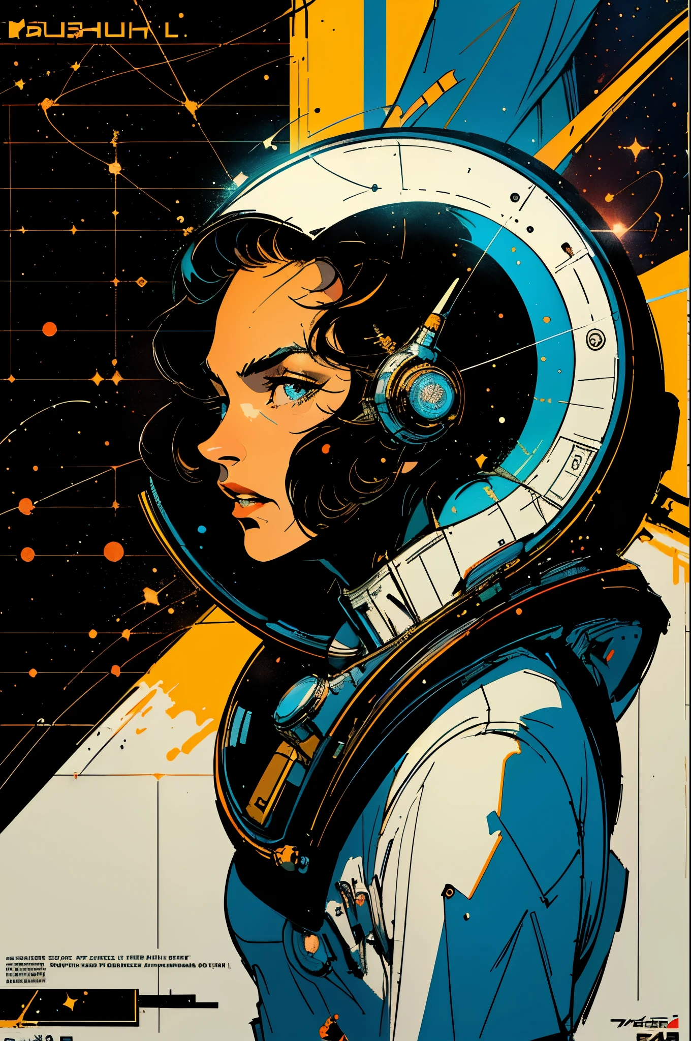 (((masterpiece,best quality))),32K Wallpaper,((( very detailed poster))),retro vintage,sci-fi,(((space thriller cinematic movie poster))),(((Bauhaus))),(((mid-century modern))),(((astronomy))),