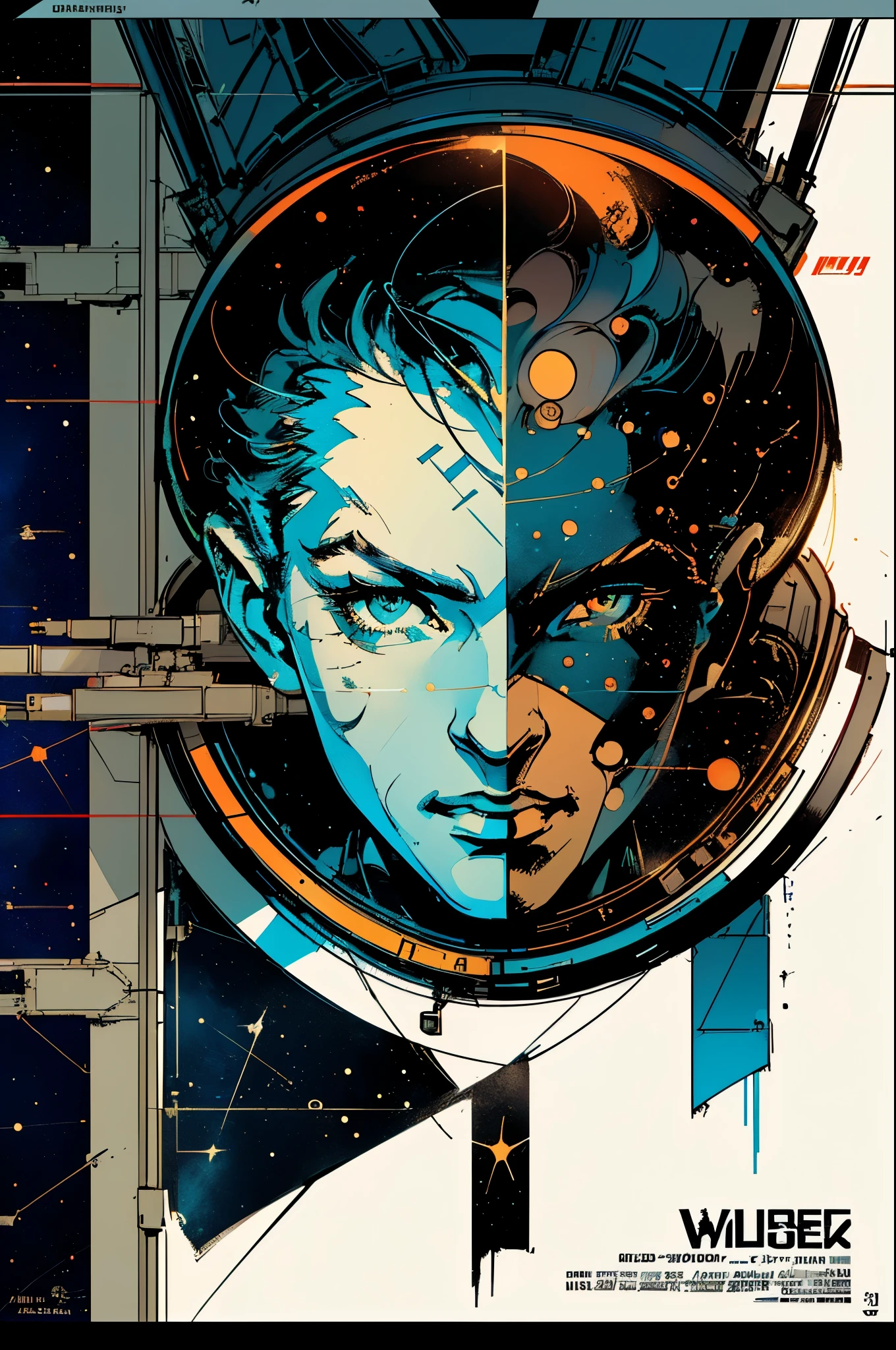 (((masterpiece,best quality))),32K Wallpaper,((( very detailed poster))),retro vintage,sci-fi,(((space thriller cinematic movie poster))),(((Bauhaus))),(((mid-century modern))),(((astronomy))),