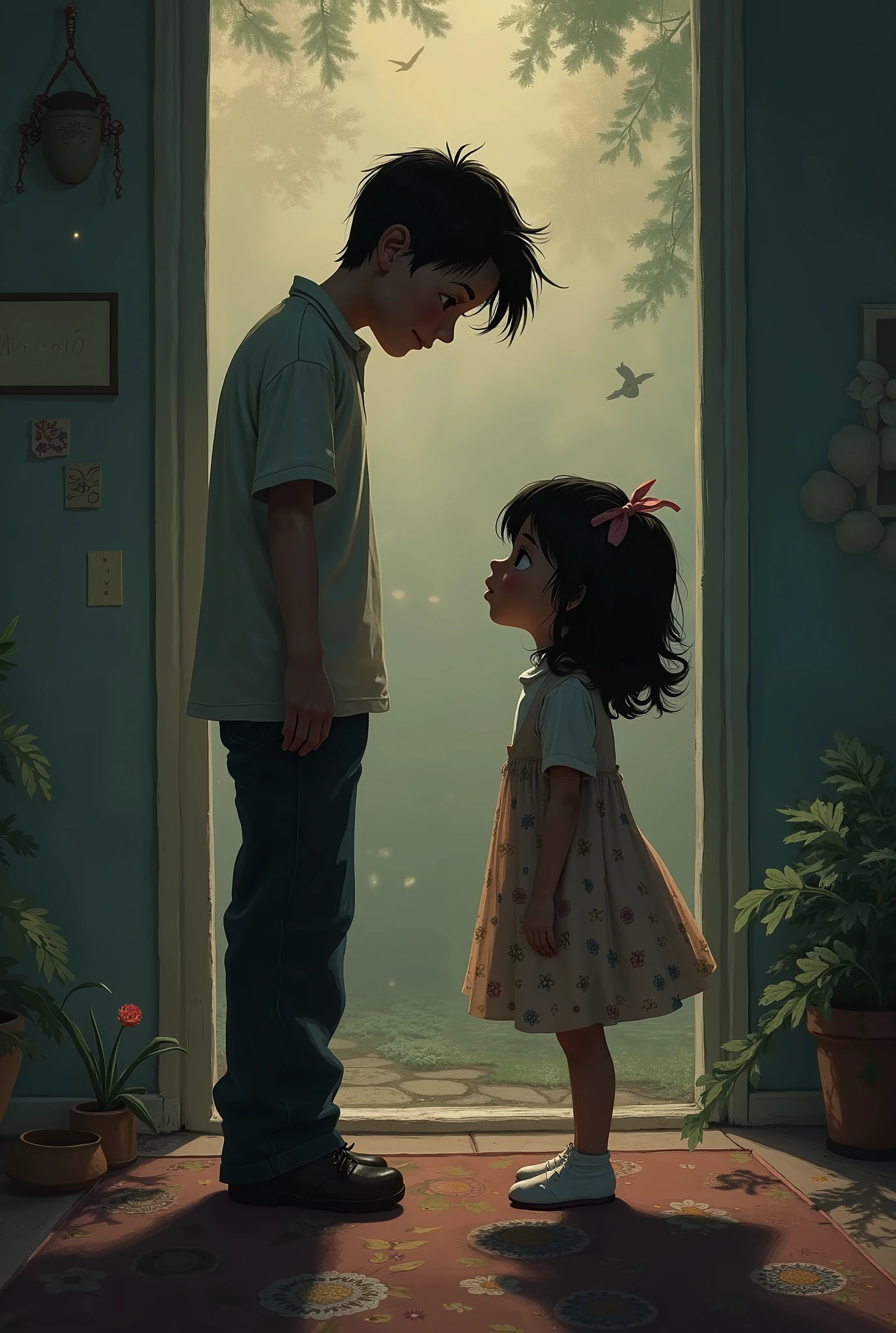 I want a video animation of a boy killing a girl