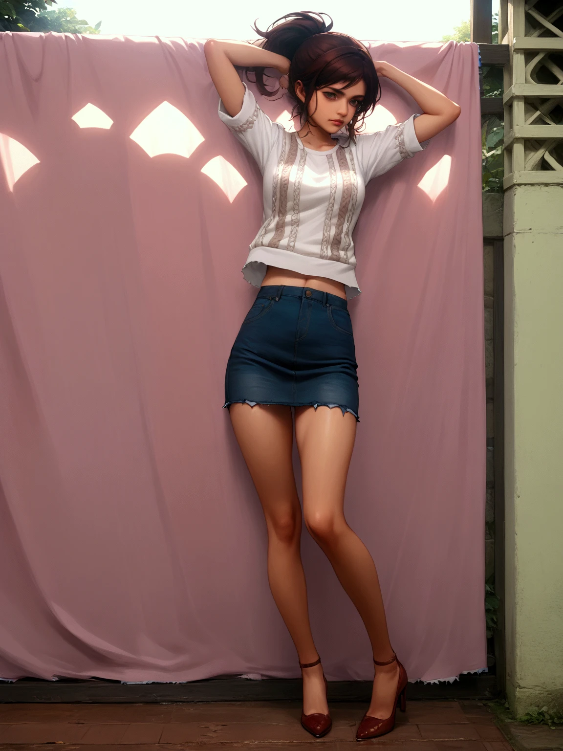 (fondo de pantalla CG 8k extremadamente detallado, Obra maestra, La mejor calidad, Ultra detallado), (the best lighting, Mejor sombra, un extremadamente delicado y hermoso), un fresco, dynamic, and original young girl character with a (dynamic pose) y plata (Pixie corte el pelo: 1.3) que refleja la luz maravillosamente.