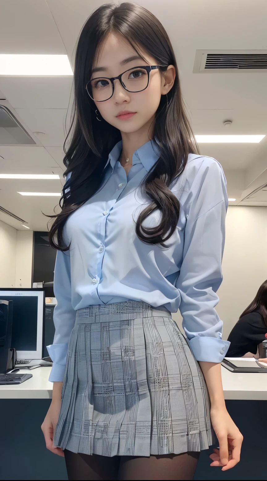 One-person viewpoint, (masutepiece:1.3), High resolution, ultra-detailliert, the Extremely Detailed CG Unity 8K Wallpapers, Realistic, Photorealsitic, Raw photo, beautifull detailed face, pale skin, realistic glistening skin, Detailed Cloth Texture, detailed hair texture, Perfect body, Beautiful face, acurate, Anatomically correct, Highly detailed face and skin texture, Natural neck length, (Beautiful hands), (Fair skin:1.2), thin legs, Thin feet, Aligned teeth,
BREAK,
Detailed eyes, symmetrical eye, Light brown eyes, Double eyelids, Thin eyebrows, (Glossy lips:1.4), (Sleepy face:1.2), (blush:1.3),
BREAK,
(Classy and cute girl:1.3), (Wear elegant clothes (Light purple) Button shirt:1.2), ((The shirt is a bit lighter))((navy) Elegant slacks made of rayon material:1.2), , (Thin and classy pants)
large full breasts, (Slender figure:1.1),
(Dark blonde hair, Wavy Hair, Medium Hair:1.2), ((asymmetrical bangs:1.2)),
BREAK,
(Rear view of a woman standing in an elevator hall:1.4), ((Turn your butt to the viewer:1.3)), (The shape of the buttocks is faintly visible from the top of the clothes.:1.5)((emphasis on the buttocks))(((The line from the waist to the buttocks is beautiful)))
(Inside an office building)), (((Woman Standing In Elevator Hall))), (View from your feet:1.5), Looking at Viewer, photographed from the back、Low angle shooting