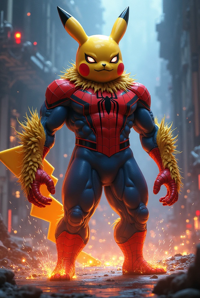 Create a realistic superhero version of your Yellow Team mascot, the Mistletoe Mercenaries. Emphasize the team color in the hero's costume and overall design.