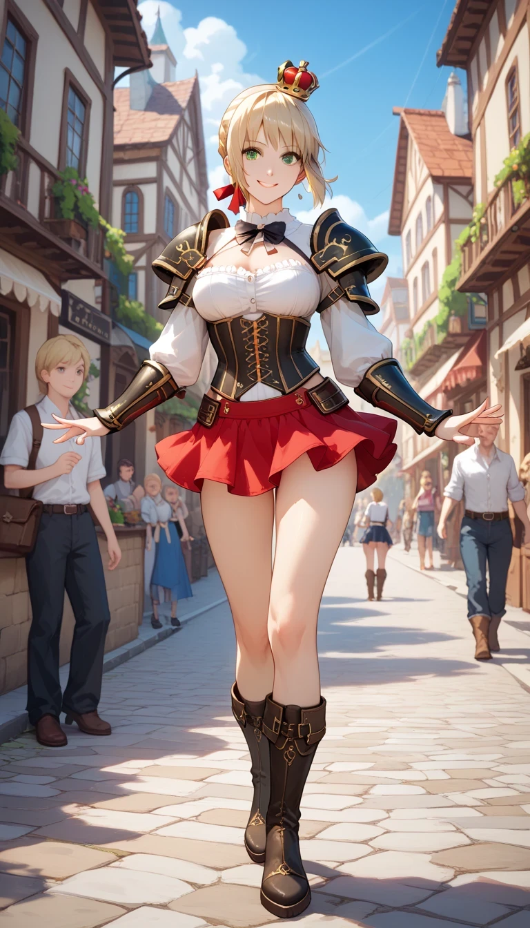 The giant girl wields a and destroys the city,Girl sitting on a building,A giant woman in a lying on top of a cyberpunk city, Wear short skirts,Little guys running around the giant girl,The little person panicked and ran away,Many cars pass by, Standing on her hand, cgsociety 9, 2. 5 d cgi fantasy art, engine rendering unreal + a goddess, full body cgsociety, artgerm ; Hyper realistic 3d content, giant art, super detailed 3d matte paintings, super detailed 3d matte paintings, realistic fantasy art, realistic 3 d anime style. Beautiful girl. Big thighs."The boy stood on the top of a high-rise building waving to the girl". Color ultra 4k.The little person panicked and ran away.Giant attack.