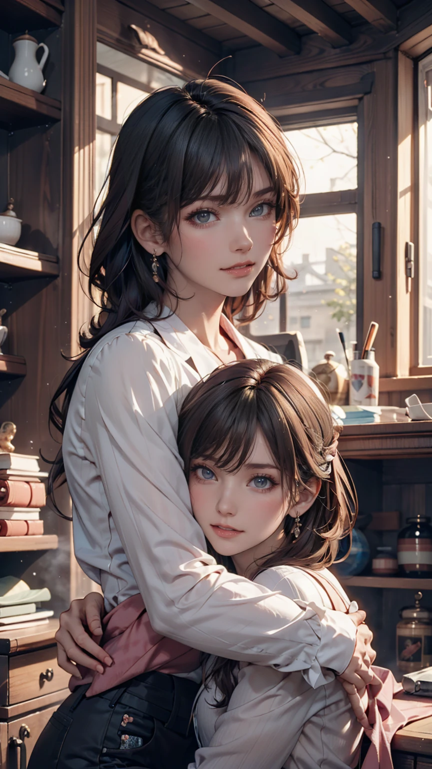 (masterpiece, best quality), <lora:SleepingV2:1> 2girls, multiple girls, closed eyes, sleeping upright, sleeping on person, sitting, leaning on person