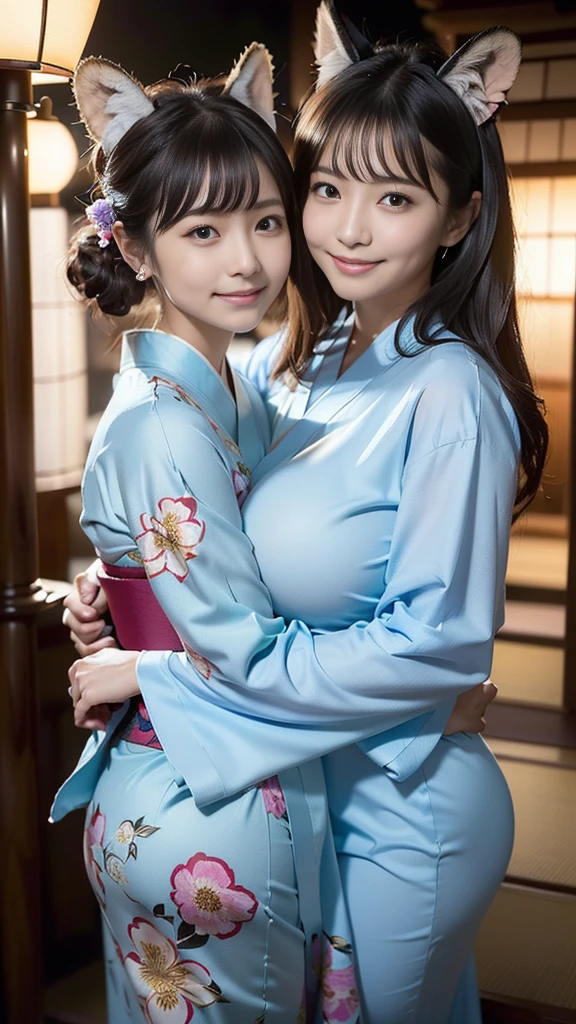 (realisitic、Photorealsitic:1.37)、(8K、Raw photography、top-quality、masterpiece:1.2)、Very cute woman、ultra-detailliert、Heart-shaped pupil、physically-based renderingt、超A high resolution、Kodak Vision Color、Captured with an Arricam LT camera、bokeh dof、foco nítido、(((Correct anatomy:1.2)))、((extremely detailed fine touch:1.2), (sketch,water color shading,aesthetic art,light tone:1.2), (masterpiece, best quality, extremely detailed, Realistic, girl,official art:1.2),//(2girls, having copulation:1.3), (Detailed titanium-long hair, bangs,bundled, shiny hair, little wavy, (perfect hands), (stare at each other),(obscene deep kiss),(dense copulation with a girl:1.3),(to touch crotch:1.2), (beautiful breasts:1.5), ((nature soft)), ((implicit insert)),(cowgirl, sit on cock,girl on cock),perfect anatomy, complex, delicate, (Takamatsu,Ritsurin park,Kikugetsutei:1.2), majestic, Obscene atmosphere , ((Indigo-dyeing delicate kimono,(hemp leaf pattern)):1.3), clavicle,nape, (beautiful waist line),lens flare, side view, from above, (sunlight), (scenery), Obscene, (detailed indigo eyes:1.1), (nose blush,moist eyes,empty eyes,open mouth:1.3), (Upward Glance), upturned thin eyes, heart-shaped face, elegant lady, 22yo, smile, ((arranged large Lotus flower in the ware vase)), (light-shadow symmetry), cinematic light, dense and delicate cloth, long sleeves, hair ornament, (lotus lacquer comb:1.5), ((focus clavicle)),bare crotch,(spread legs),(detail crystal cock,photo realistic, crystal cock, see-through surface layer of cock, (shining pink, reflection:1.2):1.2),it's insert crotch,ejaculate rich clear mucus on crotch,)