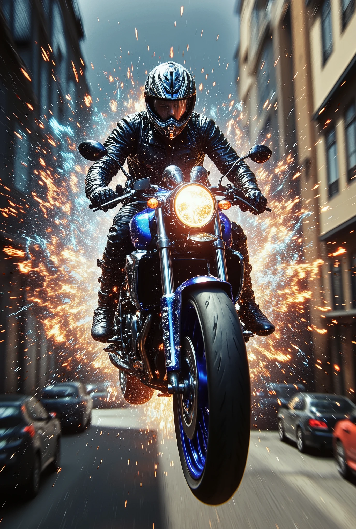 Kaminari Riders : "Kaminari" Means "trueno" in Japanese , symbolizing power and speed . "Riders " refers to motorcyclists .