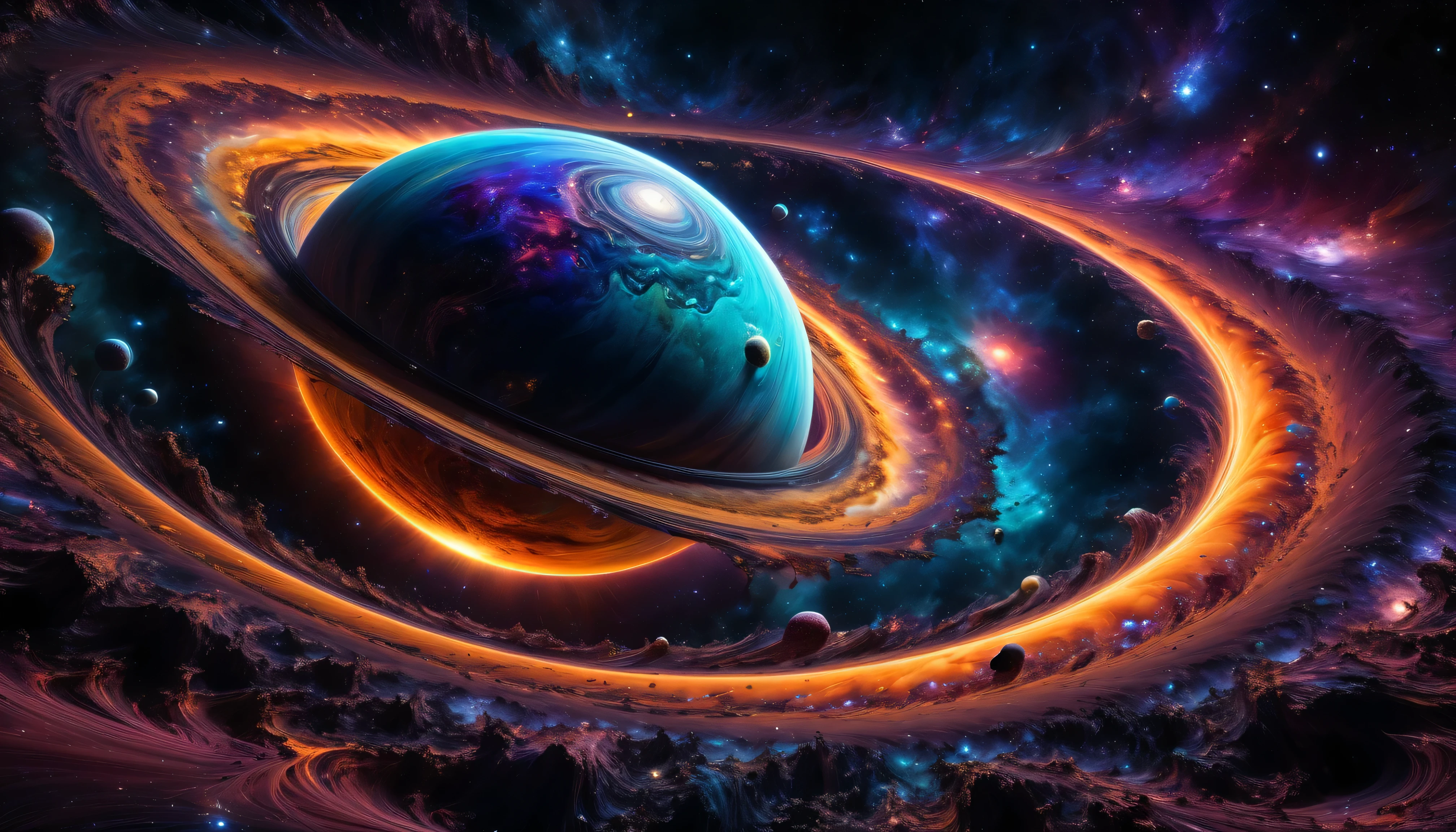 ral-obsdn planet,galaxy,vibrant color, actual , highly detailed, realistic,Studio Photos,color,Dynamic, Movie, masterpiece, complicated,HDR,Abstract fractal