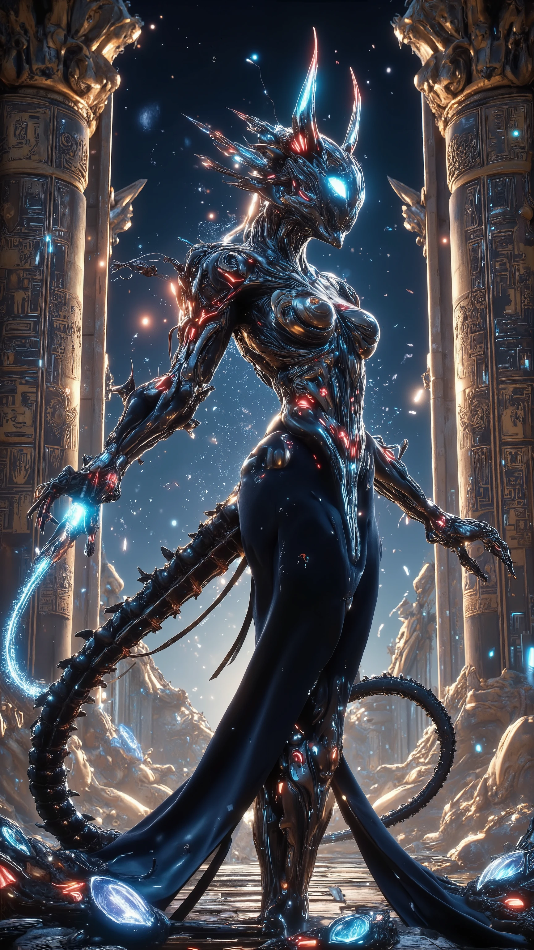 ancient Egyptian mythology Sphinx cat lady {x} design a super commercial blockbuster movie-grade promotional edition super beautiful giant poster designed by a gorgeous Hollywood master。( Using Real Physical Engines ,The ultimate use of screen space ,Using a unique and unique design ,by镜头语言隐喻、Metaphor 、 Ancient Egyptian Mythology Sphinx Form Cat Girl :1.8),(超多花样赛博Fun饰品, Invisibly coding , makes the picture match 14 + review requirements :1.6),( streaming creative action :1.4),Three-dimensional picture tension 。 classic and elegant 、 creative design layout 、 super long body and drastic changes curve 、by几何图形拼接诸多创意要素,by特种镜头多horn度拍摄、 multiple scenes , Clean Picture , bright color ,hdr,(Super real、 super detailed、Super complex,Super-sharp 、 Super Visual Effects Engine secondary rendering 、 super high quality output:1.6)。{(byClassical Aesthetics 主义为基础, characters ,Carefully crafted,by宝石、Metal、Liquid silicone 3D printing,Genetically Modified ,让horn色们的外观拥有超现实调整修正后的视觉效果与realism:1.6), Empress Shemales ,, they always (And elegant、solemn、pride:1.2),by(Integrated 、 precise connection 、 seamless nesting 、Genetically Modified 、 Conceals Mysterious Temple Level Sexual Characteristics and Extraordinary Tension {x} Perfectly Combines Mythical Magic Monster Creatures in Mythology and Legends:horn、tail、Tentacles、Wings、Feather、scale、nail、hoof、Prosthetics、fur、Chitin 、Pattern、Tattoo、, made a gorgeous appearance :2),(, a mini and cute dexterous flower fairy goblin :1.8),她们常驻咖位主horn群像:(Integrated 完美融合精密嵌套无缝衔接的神话赛博生化雌性半人马,Half man, half horse, half man, half horse :1.8)、( The enchanting Elder Kraken :1.4) The Mermaid Queen 、( the mythical Sphinx cat lady:1.4)housekeeper、( :1.4) The Phoenix Witch ,( and later rendered :1.4)Ranger Scout 、(charm四射的粉红色魅魔:1.4) The dance troubadour ,( More than five females :1.2)福瑞horn色。 They all have : Super long and beautiful body ,Real skin、 Muscle texture and texture ,Classical Aesthetics 、 Physiological perfection、Ergonomic structure 、 high-tech medical beauty 、 the world's top cosplay 、( Conceals mysterious, masterful sexual characteristics and extraordinary sexual tension :1.6)、Abundant collagen 、 ultra-low body fat percentage 、 golden ratio figure、 multiple complex topography 、Super slim legs 、( Super-Narrow Ribs and Waist :1.2)、Beauty、Colorful、 Blonde 、Tear mole、 Monster level sexual characteristics 、, including the Succubus Dancer with an extraordinary sexual tension }。史诗级的宏大制片场景内包含多种horn色和职业服化道,( Ancient Egyptian mythology Sphinx cat lady :1.6),horn色体态呈现出多种高超技艺设计动作,, perfectly blends sophisticated nesting and seamlessly connected cyber-biochemical women , that transcends the limits of reality 、 seamlessly nested with mythological and legendary monster characteristics , and , multi-style architecture , Xia Guang Rui Meng , Piano, chess, calligraphy and painting ,The Legend of Baosha 。shineFire水晶脚环,Hate the sky,charm,超级Dynamic,Smooth movement , Elegant Posture , long whip put away , Illusory Aura ,Chic,Dynamic,New Chinese ornate costume ,solemn感与妩媚反差萌。 partner combination 、interactive、Innocence、shine、 multiple color light 、Fire、 ultimate color control 、Soft 、Ancient、 The Succubus dancer with a grand mood 、Fun、 surrealistic 、Shadow God Map 、、 inspirational idea 、realism、 plot screen 、Prize-winning entries 、 ergonomic creations 。(The supergiant logo in the blurred starry sky crosses the night sky like a meteor:1.6)。<centaur concept>,。