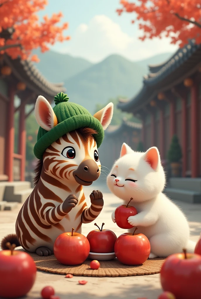 Cute boy met a tanuki。