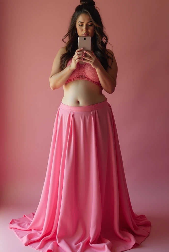 Close up of a person with a very large belly, photo taken from the front, Full growth at the front, Central full body frontal shot, photo taken from the front, Taken in the early 2020s, Showing shoulders from the front, seen from the front, frontal photo still, half body cut