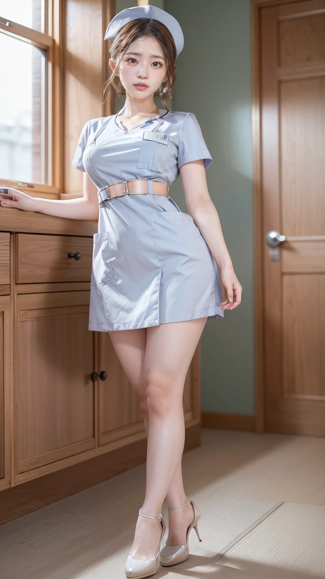 tight white cheongsam with long tie and long black stockings