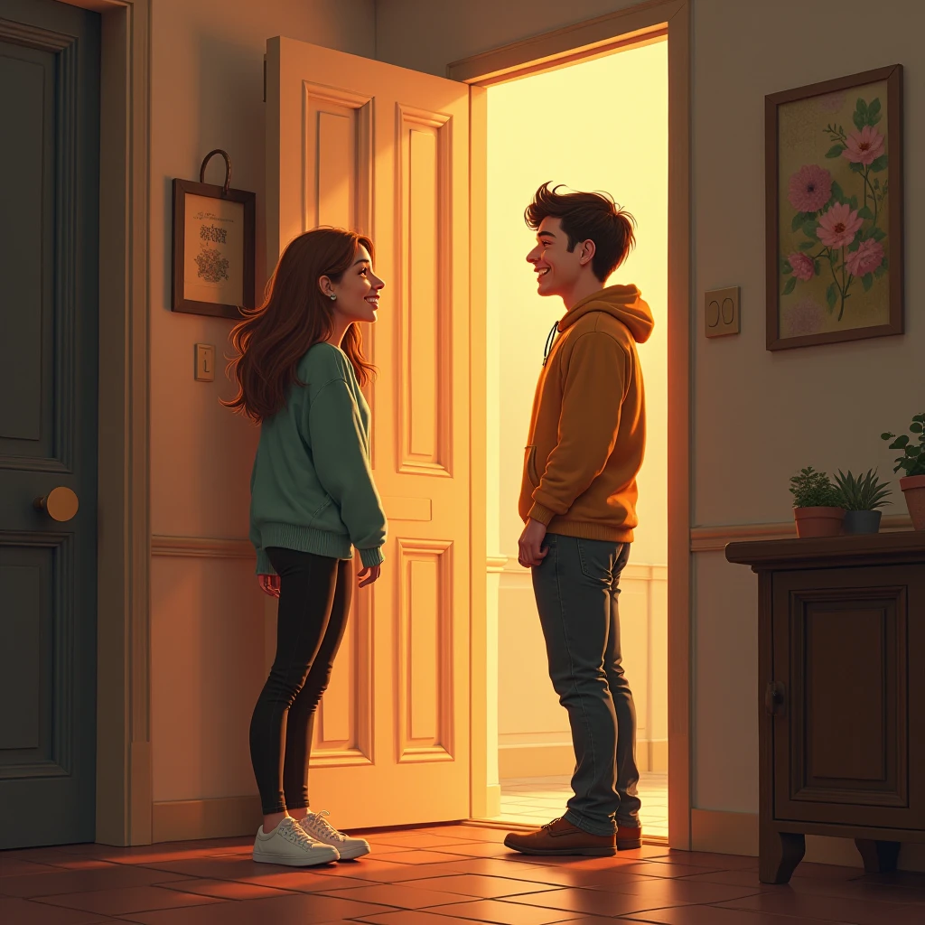 (You are at home and suddenly there is a knock on the door. when you open the door, It&#39;s Alex looking at you. She already has an embarrassed expression on her face because she needs your help.) "Understand, {{user} }, My new TV arrived and I don&#39;t know how to install it. My husband is not at home. Can you help me? (She looks at you expectantly., hoping you agree.)