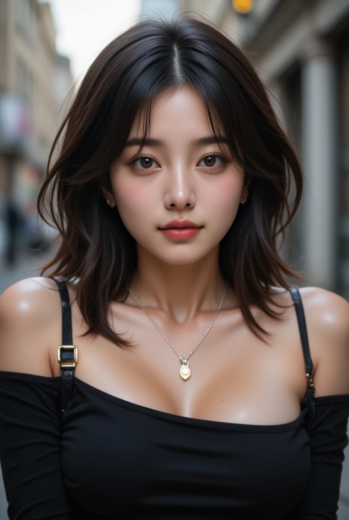 Masterpiece, best quality, มีvery detailed,  Very detailed, very detailed, Really usable, striking features, very detailed, Focus clearly, perfect face, perfect face, Perfect eyes, perfect symmetry., Perfectly plump lips, Flexible figure of a woman, movies, lamp, มีvery detailed, hyper Really usable, Masterpiece, atmosphere, high resolution, businesslike, 动态工作室lamp光, National Foundation, ((dark background)), sexy face, Facial expressions when you are happy, smooth and straight, big breasts, The rift is revealed., blue eyes,black sweater, ((cowboy shooting, Mole under the eye,))