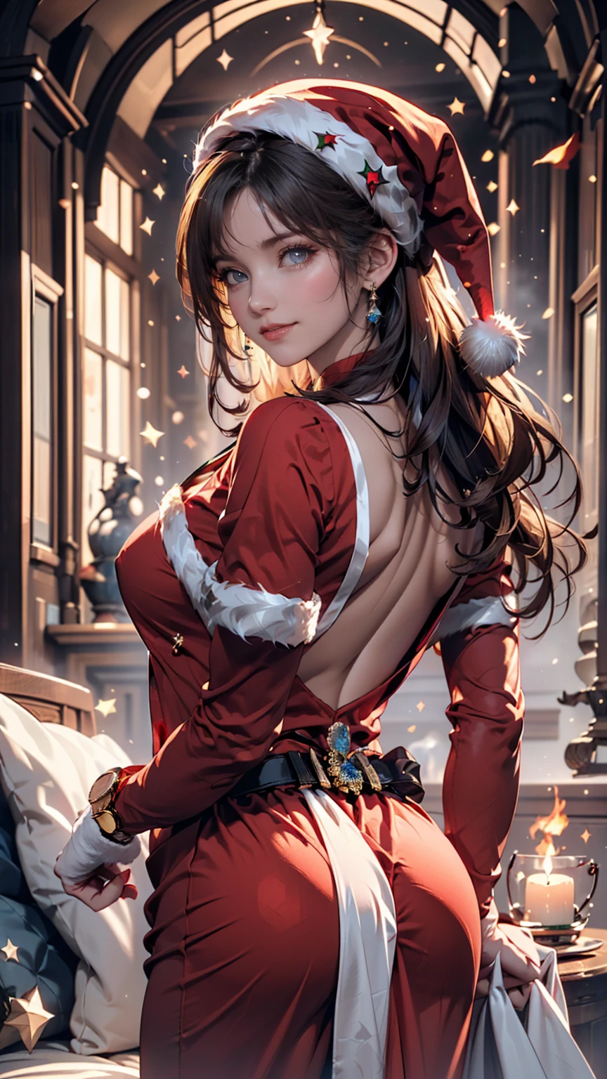 <lora:lyco-envybetterhands-beta2:0.8> ,portrait
(masterpiece, best quality),
1girl,a little alluring young woman with black eyes,large breasts,pink textured hair absurdly long hair,
with a look of belief ,in the day during the 1910s, <lora:ChristmasWintery:0.6> ChristmasWintery <lora:edgWrappedTemptation:0.8> edgtemptation, edgwrap, red, posing, ribbon, simple, top, wearing, woman