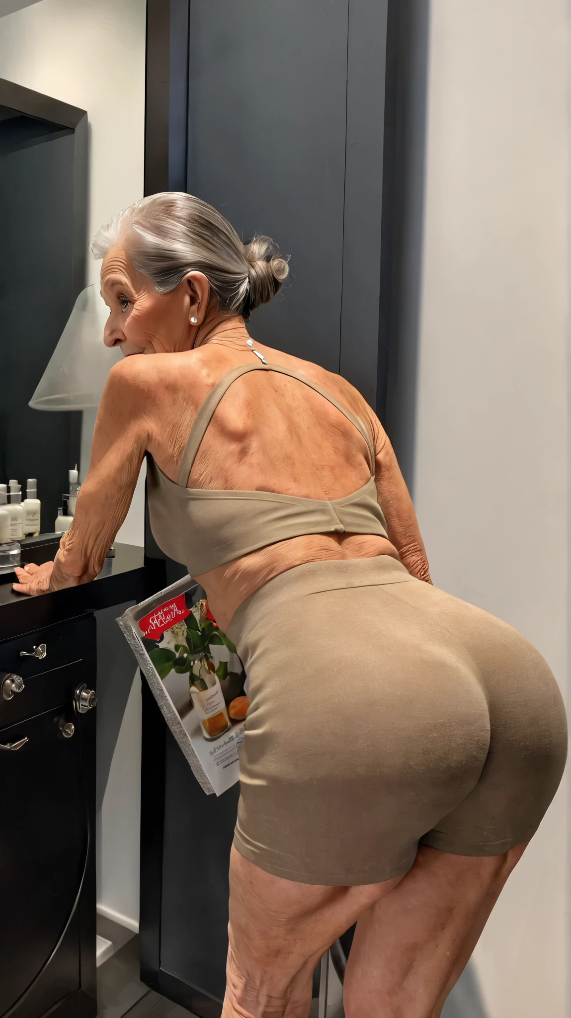 Extremely Realistic, realistic, well detailed, good skin details, skin definition, perfect skin, ((45 years old)), perfect face, perfect eyes, oiled skin