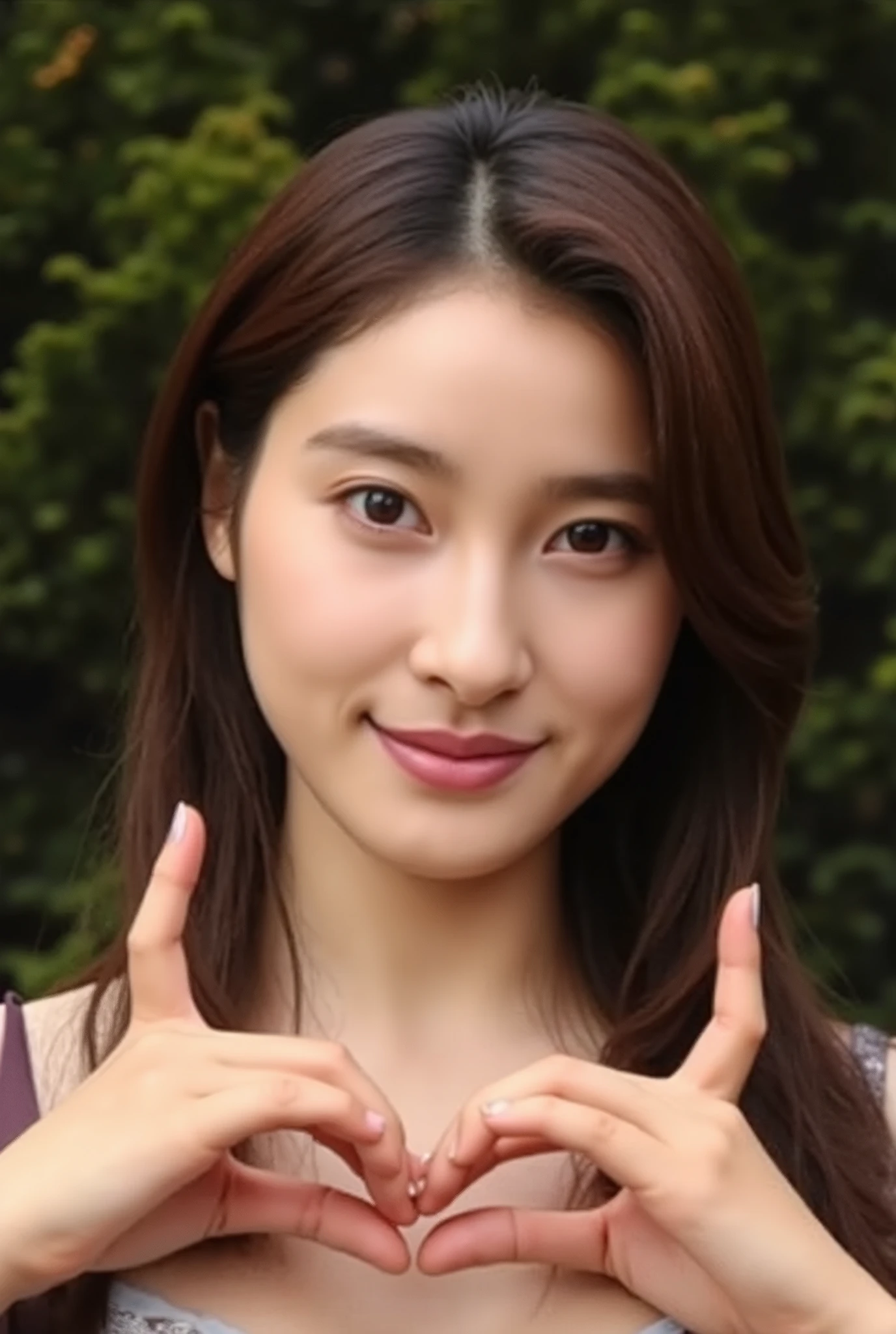 She is posing with both hands firmly in the shape of a big heart and holding it in front of her chest with a smile, (masterpiece), (Best Quality), ( very detailed ), (One Girl), (bikini), in the center standing, fashion model, (Ultra Precise Human Body Structure , best quality 、RAW Photos、8k、32K、masterpiece、Realistic、Realistic:1.37)、Cute Japanese women images、Photographed in natural light、 1 girl、Photo Mapping、 Physically Based Rendering 、Excellent image quality、 Kampala 、1080P、(Beautiful Face)、(Detailed description of the face)、((Detailed CG)、Rich details、(Detailed eyes)、 Delicate clavicle、 very realistic and detailed young woman 、 Beautiful skin、 soft light is reflected in the high part of the cheek、 small pores and hair follicles 、 even the smallest blood vessels are visible、The skin is smooth、natural flushing of cheeks 、Healthy glow、 The eyes are large and clear blue、 The iris has fine patterning、 with light reflecting and shining in the eyes 、 There is a slight shadow under the eye、 with long, naturally curly lashes 、 her lips are soft pink 、 smooth texture and natural shine 、 background is pale black and white gradation 、The focus is completely on the face 、Realistic shadows and textures、 photographic depiction