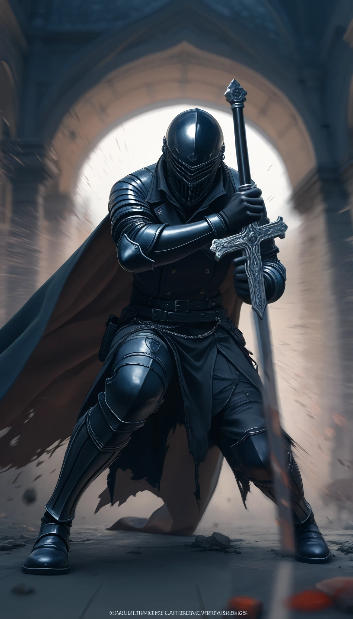 God Wolf,  hyperrealistic, strain, relax, highly detailed, sharp focus,  professional, 8K Ultra HD, Cinematic, dark,  album cover  violento , al aire libre, Time, battle, chase , Dramatic, vivid,  nervous environment , Do, epic ,  twilight , Eat the moon, HDR-10,  album cover , blizzard,  Lighting,  cataclysmic ,( masterpiece, The best quality : 1.2), Underground Angel , broken wings,  holding a blue silver crucifix , luz de luna, Ominous clouds,  Dark fantasy illustration style , dark arts, HIGH CONTRAST, sombras oscuras,  atmospheric perspective  ,  melancholic colors ,  film composition ,  volumetric lighting , numbers, Brushstrokes,  dramatic lighting , ángulo bajo, Surrealism,  super detailed,  Hyperrealism , ( high quality, 8K, 4k, HIGH CONTRAST,  masterpiece: 1.2, 最 high quality,  best aesthetic ), Shibuya Crossing,  post-apocalyptic,  1 number, focus, intense fight ,  fighting action pose , ((( Blurred motion effect: 1.6))),  Destroyed Tokyo atmosphere ,  Empty street scene ,  Broken neon signs ,  Depressive atmosphere ,  fast movement , (( Motion blur in the arms)),  shadow killer ,  killing an enemy  ,  destroyed architecture ,   Blood on the Floor ,  Less bloodstained ,  evil energy ,  cinematic colors ,  dynamic configurations ,  atmospheric perspective ,  epic lighting , (1vs1 ), ( Unfounded ).(Way a way)