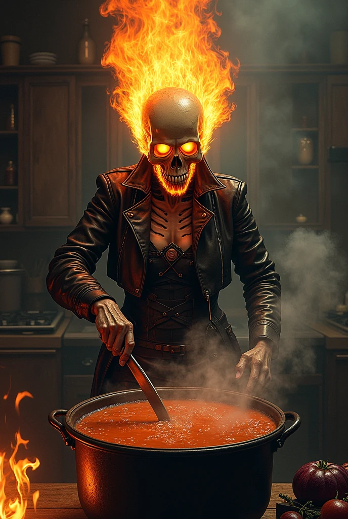 ghost rider steampunk circuit-vintage robot with dramatic fiery skull nd fiery hands, sitting in the bar with fiery coffee glass , moon lighting, looking at camera, highly detailed, digital painting, artstation, concept art, sharp focus, cinematic lighting, illustration, artgerm, greg rutkowski, alphonse mucha, cgsociety, octane render, unreal engine 5, cinematic.