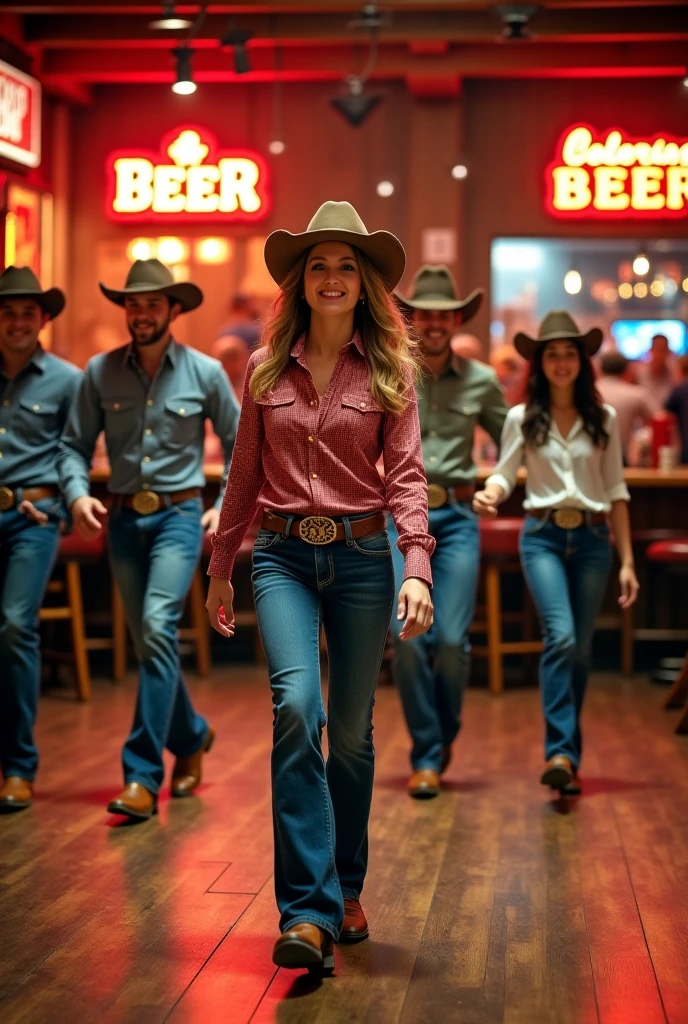 Women at a cowboy party
