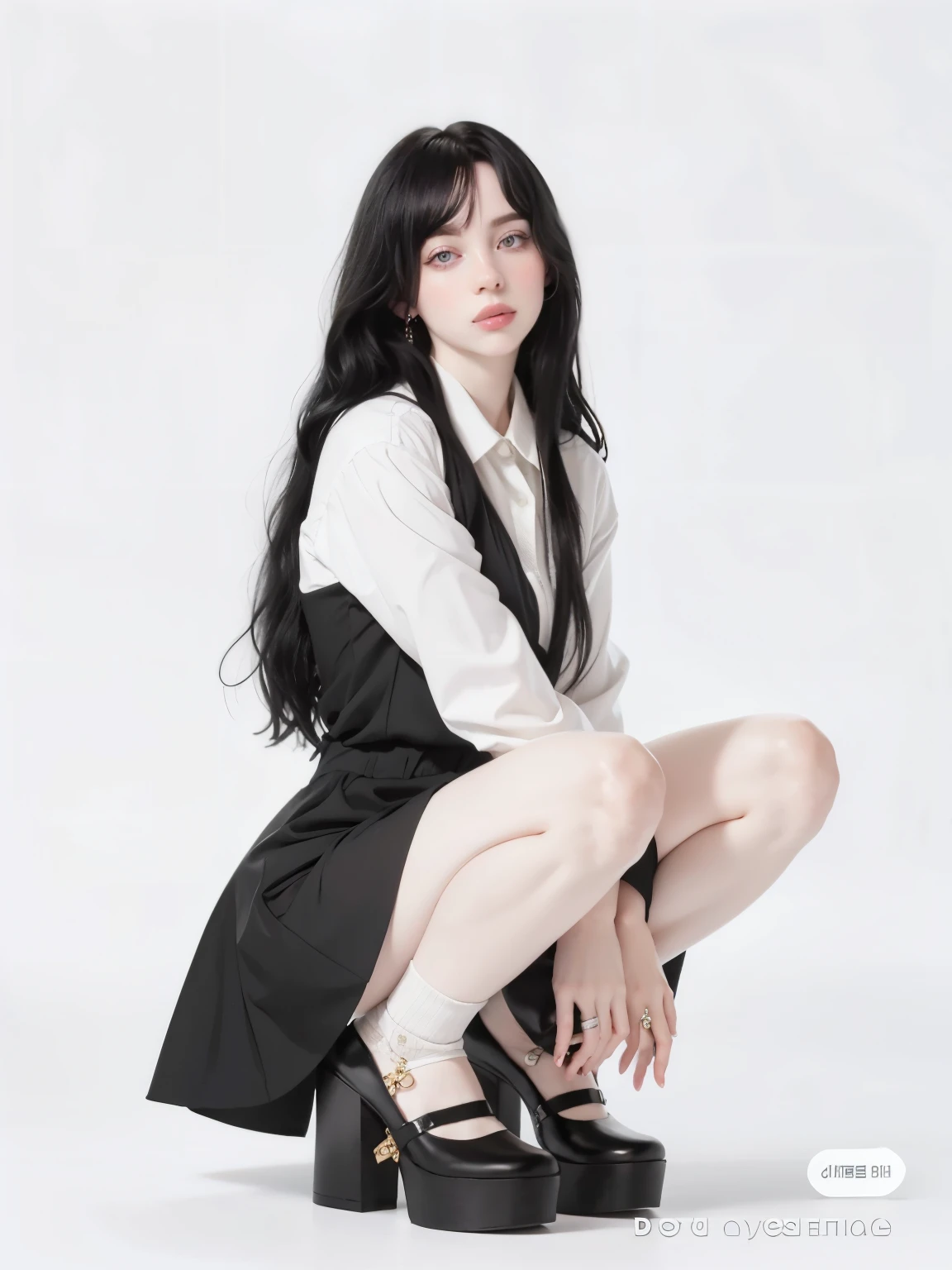 araffe asian woman in a white shirt and black shorts, portrait jisoo blackpink, full body xianxia, fan bingbing, ulzzang, jisoo from blackpink, korean women's fashion model, xision wu, jisoo of blackpink, taejune kim, gongbi, sha xi, heonhwa choe, cruel korean goth girl, by Yang J