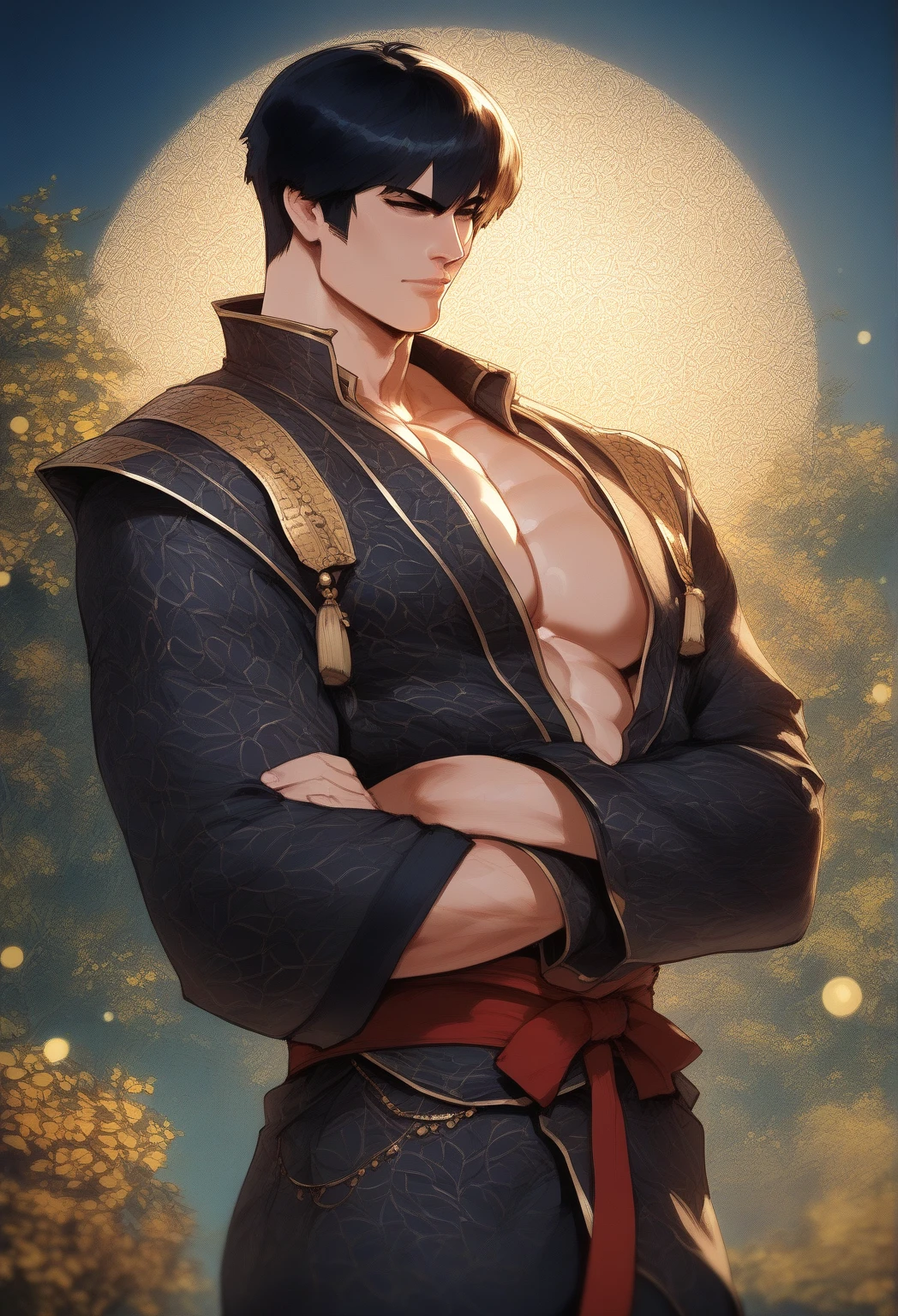NSFW, obra-prima, melhor qualidade, ultra-detalhado, semi-realista, detailedfacialfeatures, 2 homem maduro, nome Fa Huang,vestindo roupas antigas wuxia hanfu, cabelos brancos,longos,barba branca,olhos negros, macho,cor da roupa branca ,manly,homem de respeito,graves,Arrogantly,Imposing standing holding powerful sharp sword