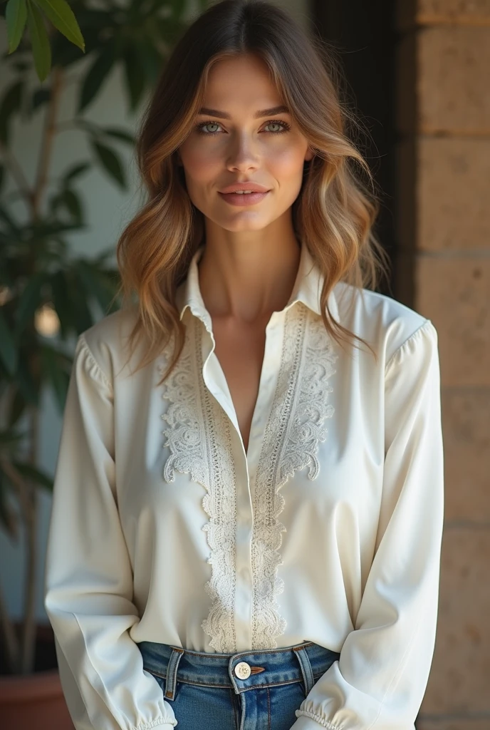 Champagne colored blouse
