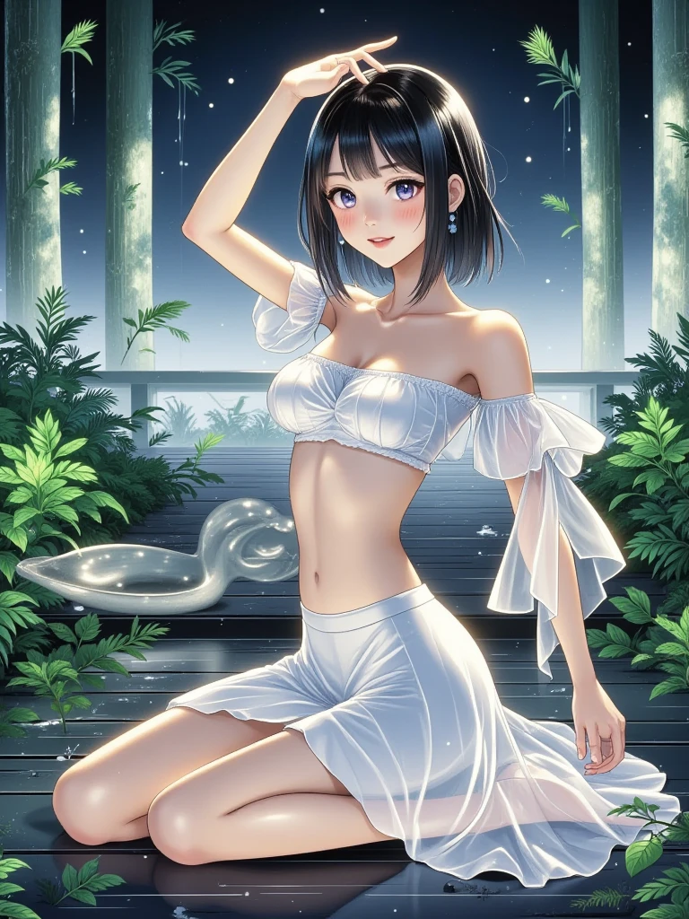 Highest quality,masterpiece,Black Hair,Nudist Beach,Completely naked,JC,Nipples,pubic hair,Multiple girls,Lady Takahisha
