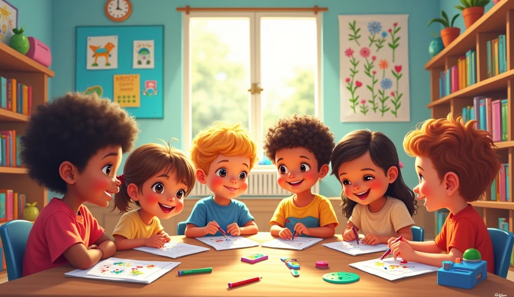 Kids blending 3 letters words