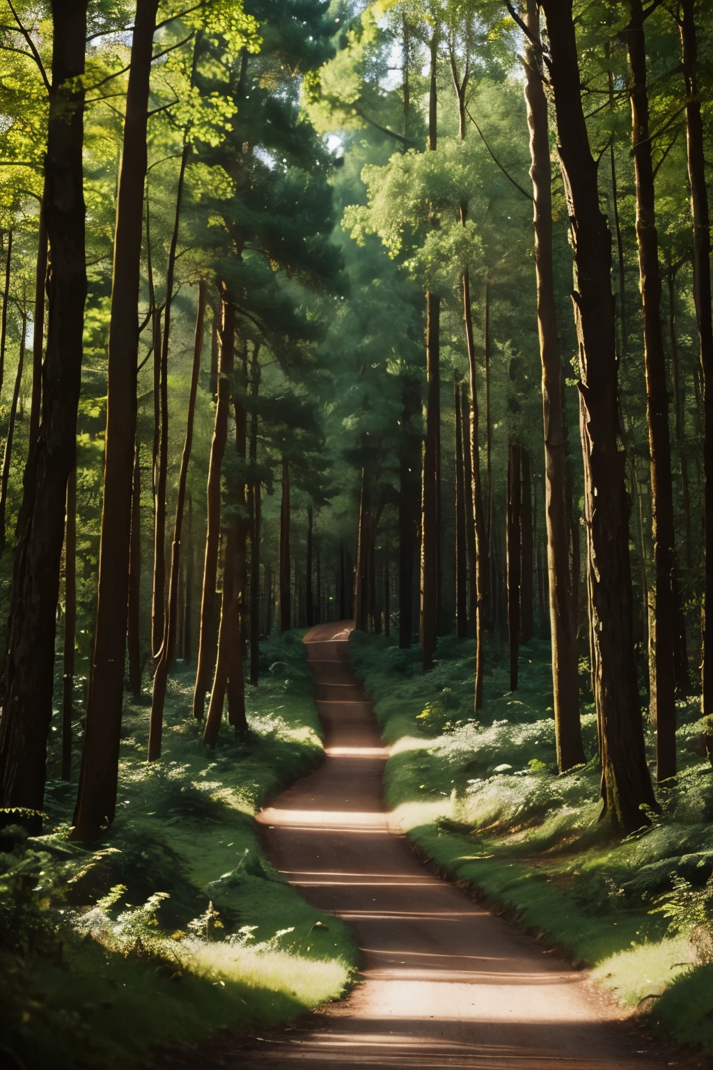 In a whimsical forest,