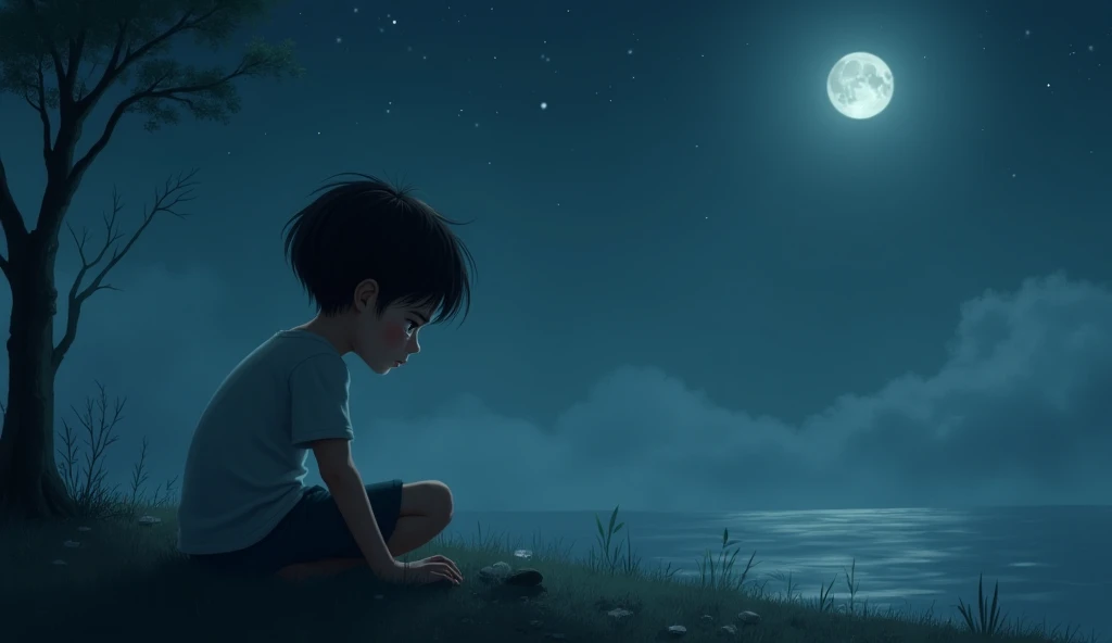 A boy thought but in the night of love