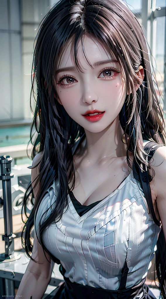 Beach,Black Hair,Straight hair,Black Dress,Nipples,Facing the front、Watching the audience、Super high quality,masterpiece,super high quality,Ultra-high resolution,Best image quality,Top class,最high quality,Highest Resolution,high quality,beautiful,beautiful,high quality,Genuineな質感,Genuine,8k,detailed,Two-dimensional beautiful girl、Big Breasts、Small waist、smile、Look forward、whole body、Second dimension beautiful girl、Second dimension beautiful girl