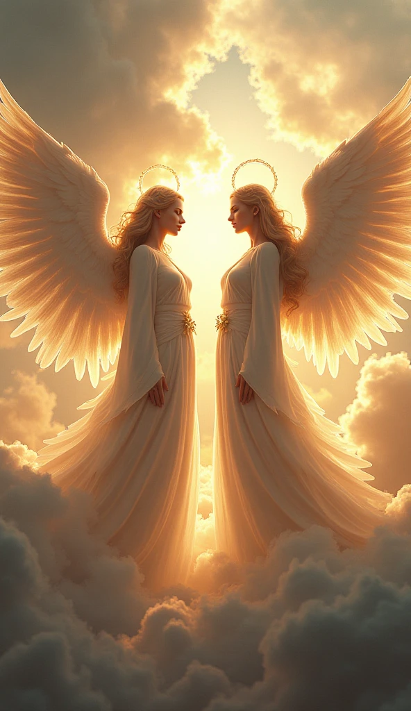 Straight path like transparent golden crystal, On each side of the road flowers, rose, buildings with Mo the golden transparent glass, war angels on the sides with lots of light