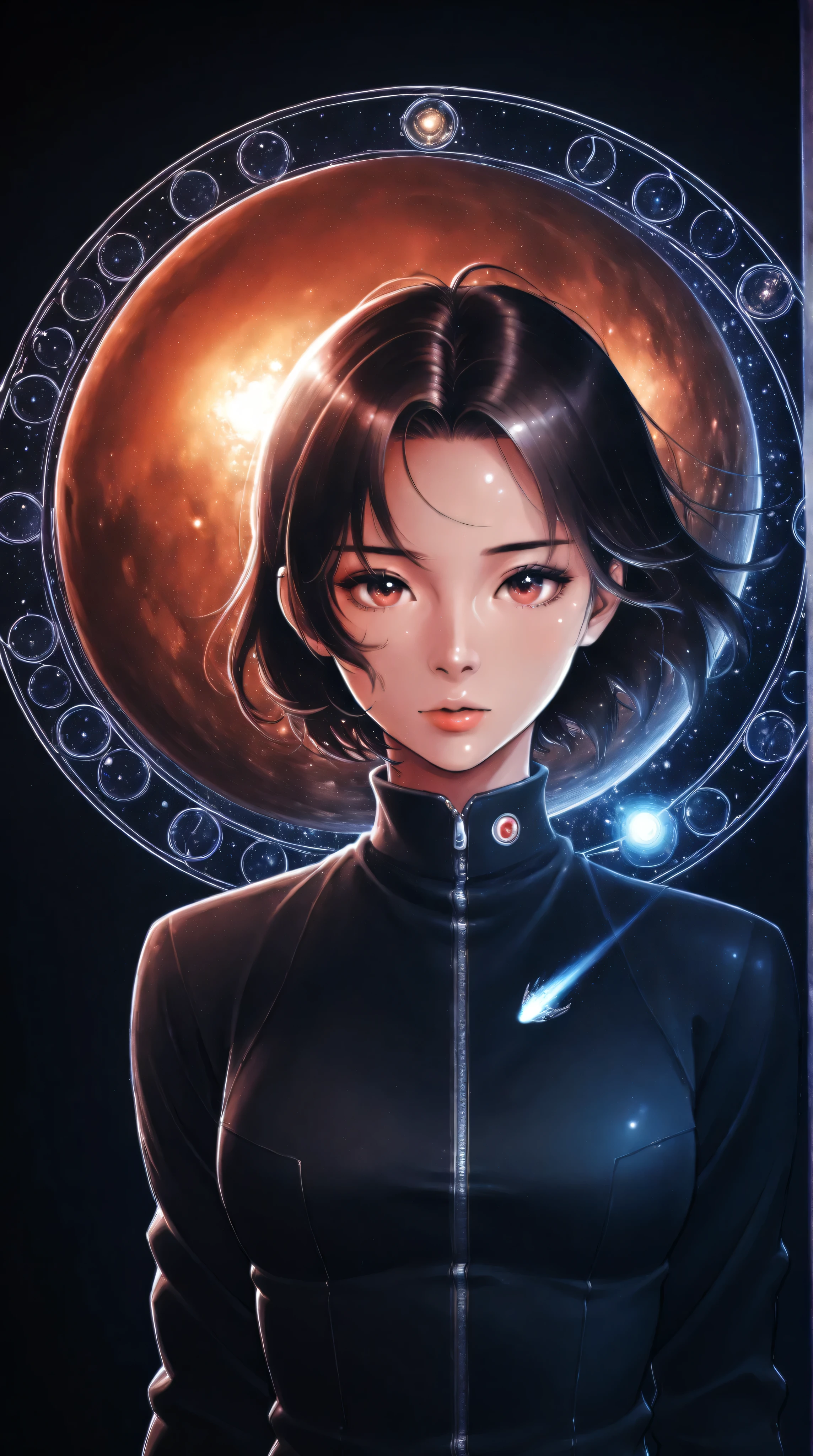 ((best quality)), ((masterpiece)), (detailed), perfect face, surreal, art nouveau, in the illustrative style of moebius, spaceships, aliens, fantasy, sci-fi, graphic novel, line drawing, french retro,