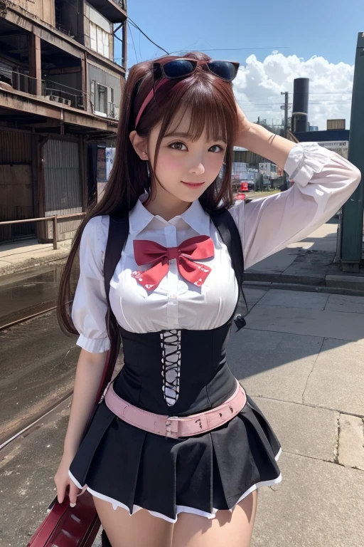 ((Superior Quality, 8K, tmasterpiece: 1.5))、Japan schoolgirl、18year old、Pubic area is clear: 1.2、Perfect Body Beauty: 1.4、8.5 head body、((high-school uniform、Red ribbons:1.5))、pleatedskirt、cleavage of the breast、Country house、sofas、sleep、Thigh opening、(Lace white panties、Show panties:1.5)、Sexy upper eyes、happiness、Cute smile