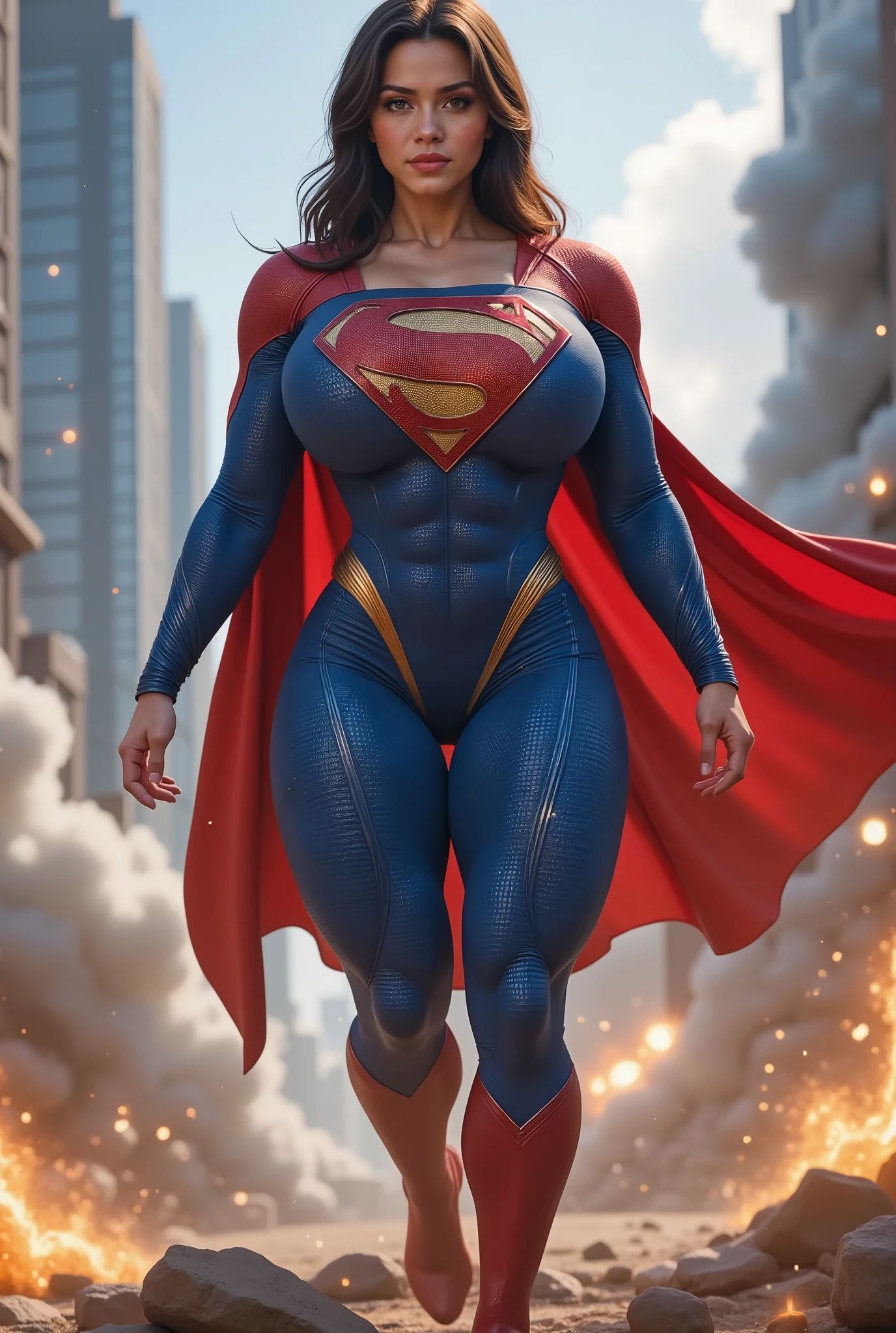 A SEXY TALL JAPANESE ASIAN GIRL AS SUPERGIRL