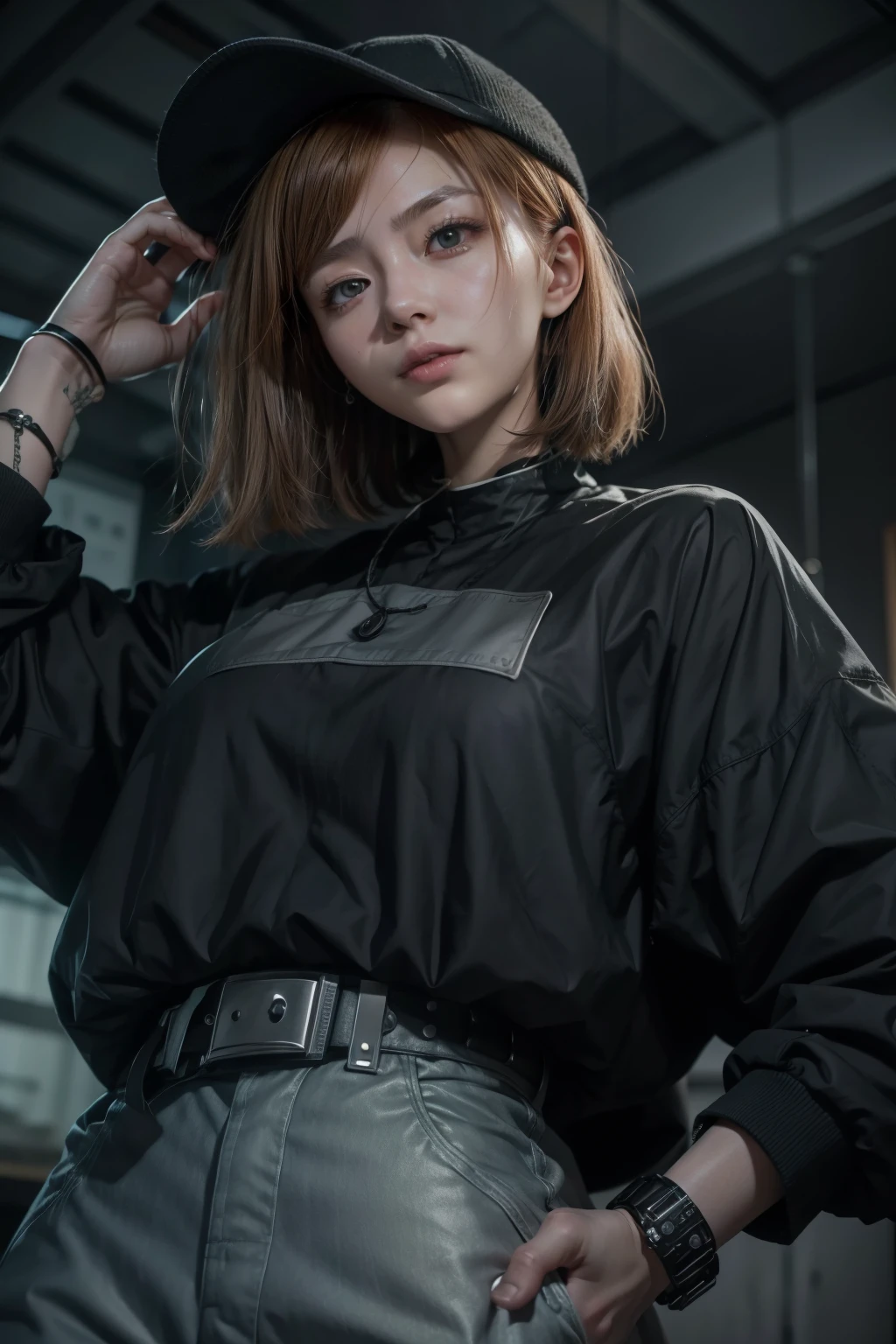 、4K、 masterpiece 、olho extremely detailed、 extremely detailed、 a girl in 、 alone、nobara、 jujutsu kaisen、 short hair