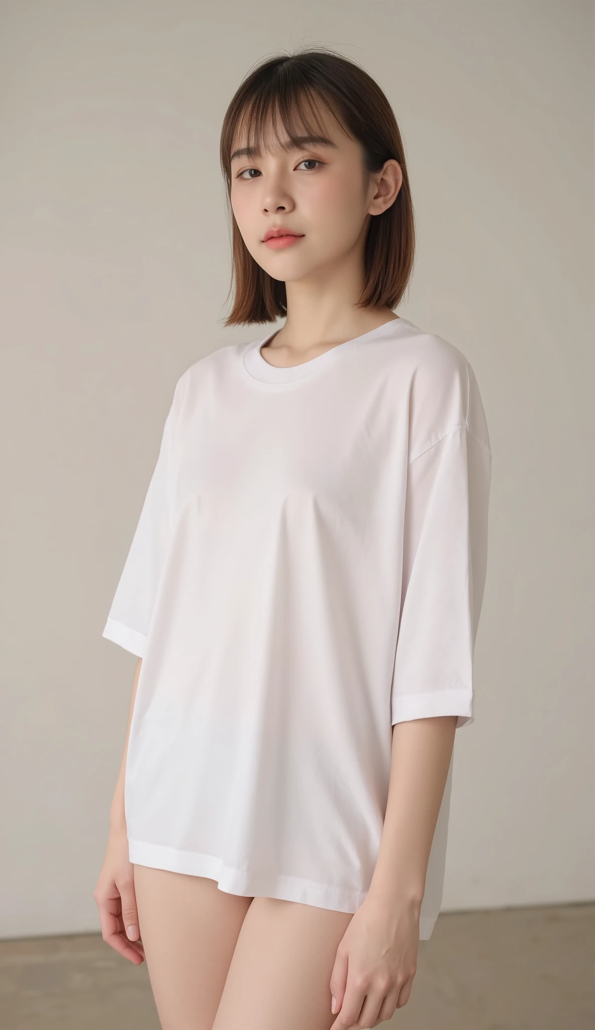 fashion brand, oversized shirt black, flowers, photo studio, brand, collection, piercing, daisy, iphone in one hand