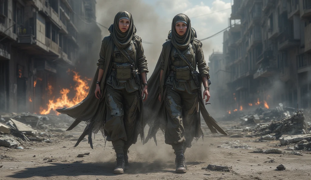 "The tranquil village is suddenly thrown into chaos as rebel warriors storm in with brutal force. Doors are kicked open with a deafening crash, and terrified screams fill the air. Women are dragged from their homes, their faces contorted in fear and desperation. The rebels, clad in dark, menacing armor, show no mercy. Their expressions are cold and ruthless, their eyes gleaming with a cruel determination. Some women try to resist, clawing and kicking, but the rebels are too strong. They yank the women forward, the sound of tearing fabric and pained cries mingling with the general cacophony. The scene is one of utter pandemonium, with the rebels' harsh shouts and the villagers' pleas for help echoing through the narrow streets."