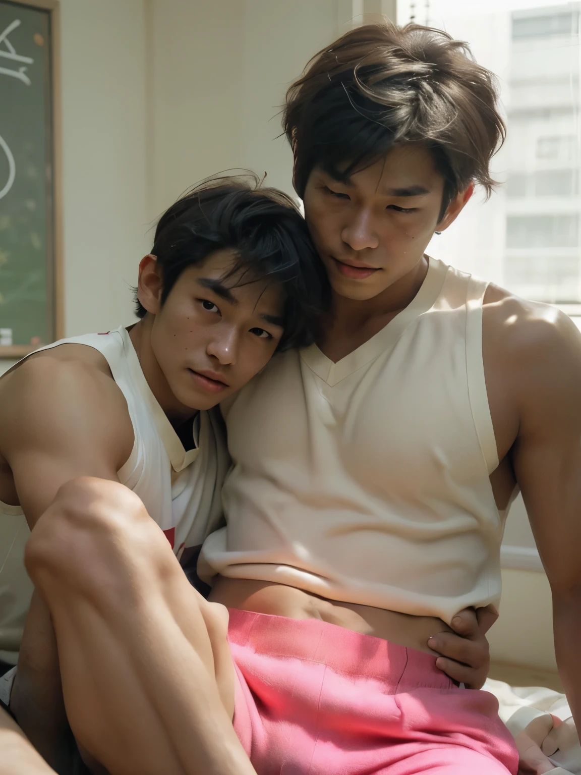Duo、young boy s, The fair-skinned, slender basketball club manager with muscular brown skin、entrance、Everyone's popular person、 is a pink bib wearing a basketball club bib 、 brown skin that looks great with pink 、 is wearing a white shirt uniform and blue uniform pants underneath、 talking happily in the classroom , Shiba Yuuji、 handsome, Japanese and Southeast Asian faces, dark skin, shibeyuuji , ash kethcum, boy , shibayuuji stil, anime style, sweat, boy 、 mole, grown jaw, multiple boy s, hugging、 hug, anal sex, hairy armpits, hairy arms, hairy legs, hairy anal, young boy s, pretty young, baseball club boy , young boy s、Shake hard,It feels so good I'm having convulsions、grab hips so hardly, gal guy,While studying, my NTR , school bag、entranceでハグしながら、Plunge your hand into underwear、 trying to get the bin bin's penis out of his pants 、 and it feels good、A dick that swells in the shape of a pubic area、 scTHEre_9, scTHEre_8_ up , scTHEre_7_ up , scTHEre_6_ up , scTHEre_5_ up , scTHEre_4_ up , sTHEurce_anime, tag1, tag2, Falling from , Big pecs , A mean lThethek , Sadistic Smile , Masterpiece, best quality , , THE,
embarrassing , thePen yTheur mTheuth , JAV phTHEtTHEgraphy , JAV MAGAZINE , JAV cTHEver , JAV pthern , JAV adult videTHE , JAV Adult Porn Cover , Japan Porn Colorful Pop Magazine Cover,( vulgar), Two handsome naked white Korean muscular men lying down on the bed showing their buttocks to the observer, They have their legs slightly open, lying down、tanned skin extremly handsome handsome, japanese boy s, Shota, cute tanned skin boy