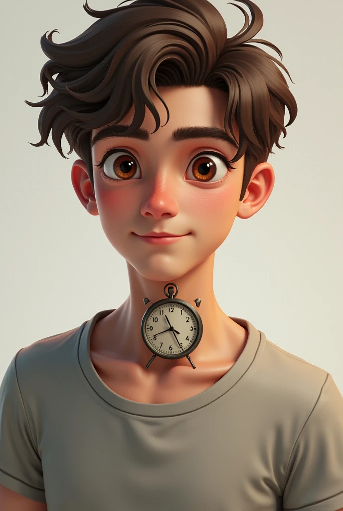 picture of a soft and kind man. looks submissive. using a collar around his neck.
