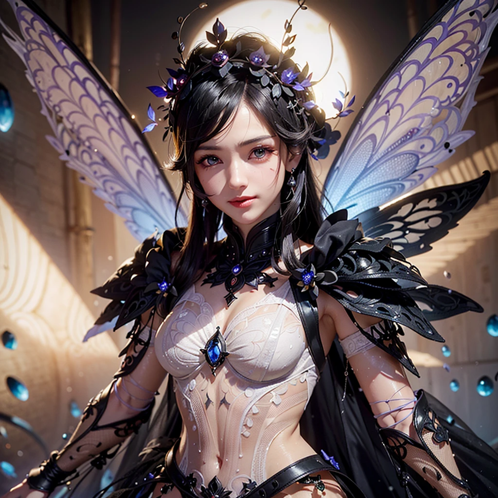 ((masterpiece, best quality)), ultra detailed 8k, photorealistic, sharp focus, highly detailed, professional lighting , shadowmancer, photo of a woman, ink particle, ((swirling black ink floating around)), futuristic fantasy, black dress, dynamic pose, realistic, masterpiece, intricate details, detailed background, depth of field,