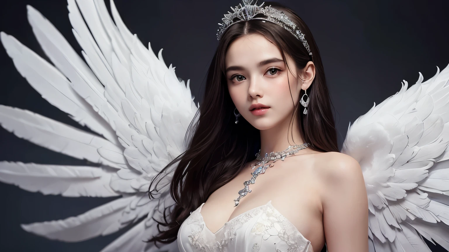 High-quality work,Realistic works,Super premium graphics,8K HD CG works,high quality graphics,High-definition and exquisite CG works,10x pixels,Ultra-fine details:1.1,Advanced technical details:1.1Realistic photo effects,Interior lighting effects:1.5,natural soft light:1.5. Light effect(Virtual light effects:1.8),ultra high resolution,shining dress,sliver long hair,silber hair,transparenthair,high detailed hair(Quality hair details:1.1)Clear eyes,Double eyelids look good,Sharp eye makeup, Create exquisite eyelash makeup, tthin eyebrows, Ultra-detailed eyes,a tall nose, lovely red lips, rosey cheeks, With delicate makeup on her face , pretty face, The face shape is perfectly proportioned,(Advanced facial details:1.1)geometric abstract background, white, Green and blue light, arcane art, Depth of written boundary (get tangled, mandala, geometry abstraction, tangle, get tangled), beautiful, (dynamic angle:1.4), (floating colorful sparkles:1) the most beautiful form of chaos, elegant, brutal designer, bright colors , romanticism, bright colors, glow in the dark, wavy, The nature of symmetry, symmetry, Vertical compact design, paisley pattern, firefly ,cinematic light, sexy woman in armor, legendary warriors , beautiful baby, SEX pose, erotic design , erotic face, erotic pose, Pore white hair, , Big eyes, sexy eyes, whole bodyタトゥーだらけ, red lips, sexy lips, sexy face, naked, erotic, erotic pose, whole body, fall angel, , angle of death, holly angel,Women's artwork,Dress full body video,Realism,Amazing Cleavage,My eyes are very bright today