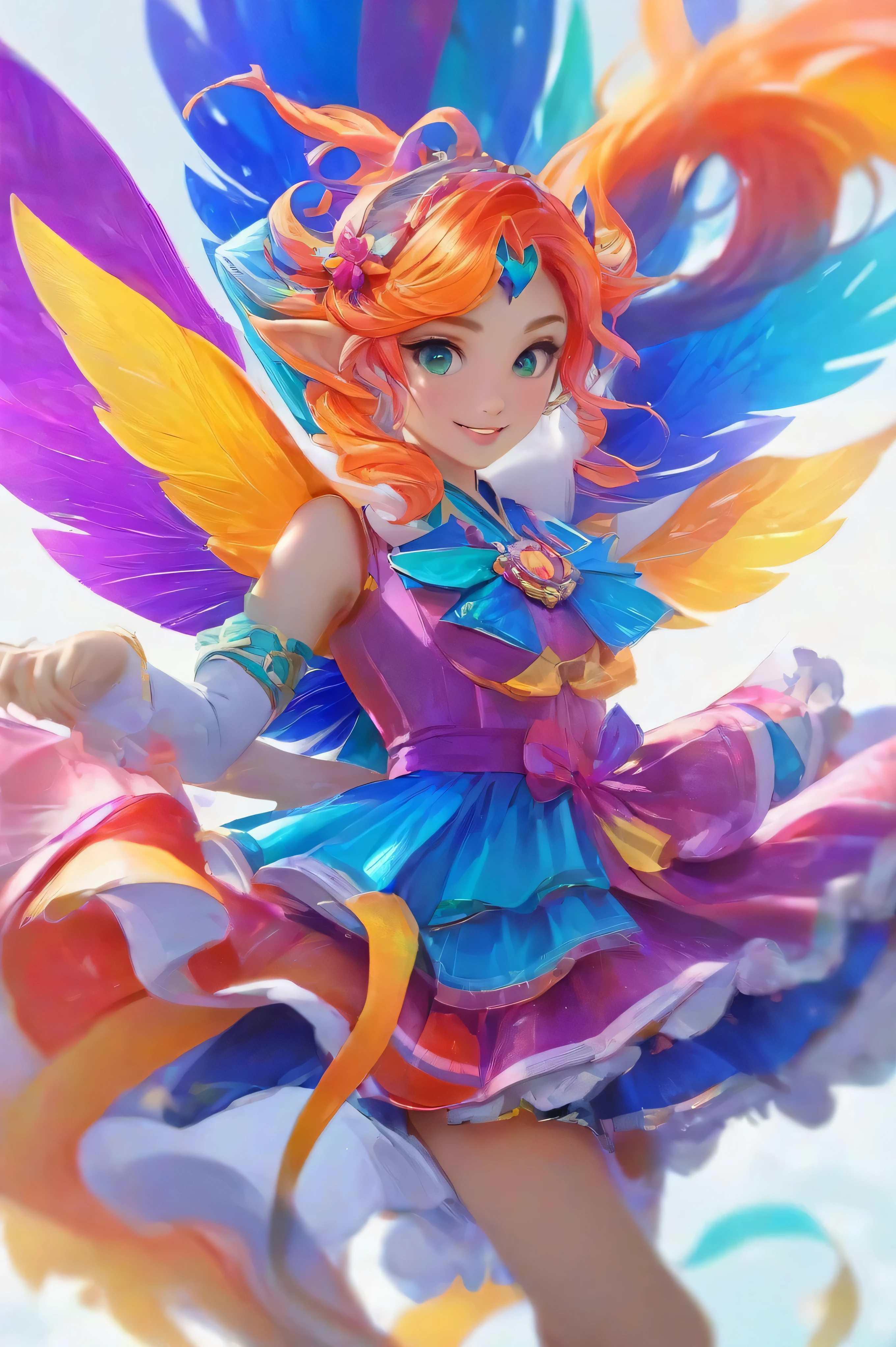 Make it 3d and colourful 