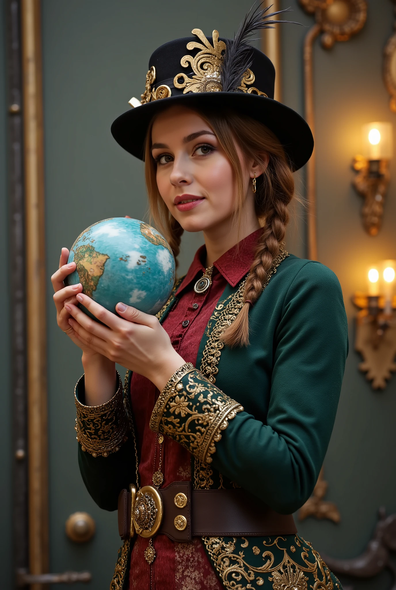 Здесь женщина в шляпе в стиле steampunk держит кружку пива.., steampunk, usando trajes steampunk, steampunk inventor girl , (steampunk), ( steampunk ), стиль steampunk, steam punk , steampunk Fiction, steampunk эстетика, uma deusa steampunk bonita, красивая женщина-аниме в стиле steampunk,, steampunk, fantasia steampunk, стиль фэнтези steampunk, арт steampunk, арте цифровой steampunk, roupas steampunk, smile,