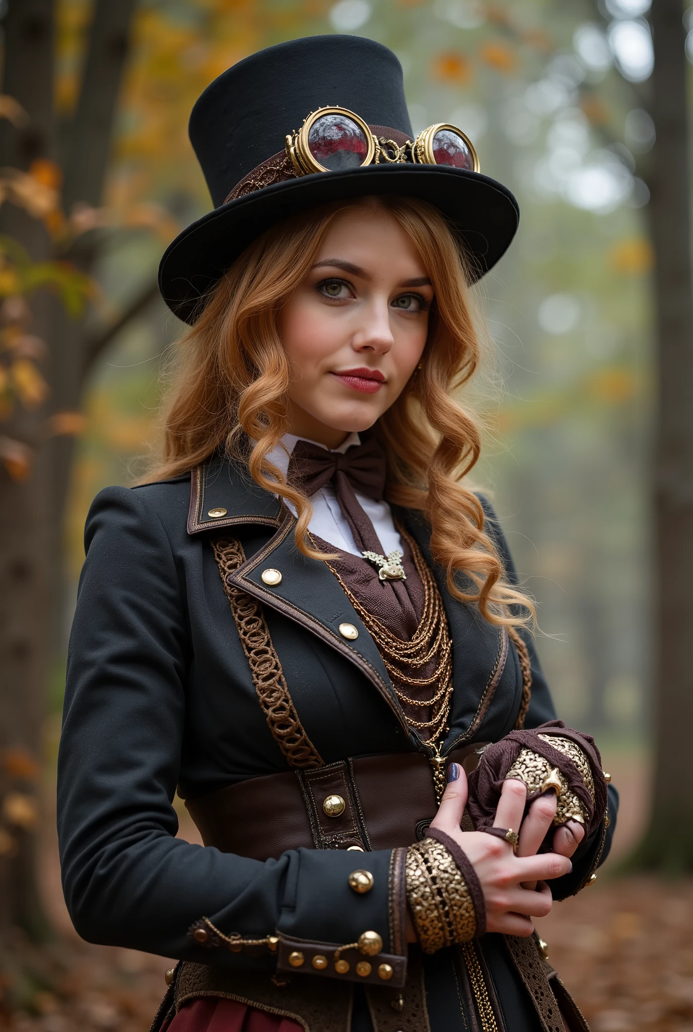 Здесь женщина в шляпе в стиле steampunk держит кружку пива.., steampunk, usando trajes steampunk, steampunk inventor girl , (steampunk), ( steampunk ), стиль steampunk, steam punk , steampunk Fiction, steampunk эстетика, uma deusa steampunk bonita, красивая женщина-аниме в стиле steampunk,, steampunk, fantasia steampunk, стиль фэнтези steampunk, арт steampunk, арте цифровой steampunk, roupas steampunk, smile,